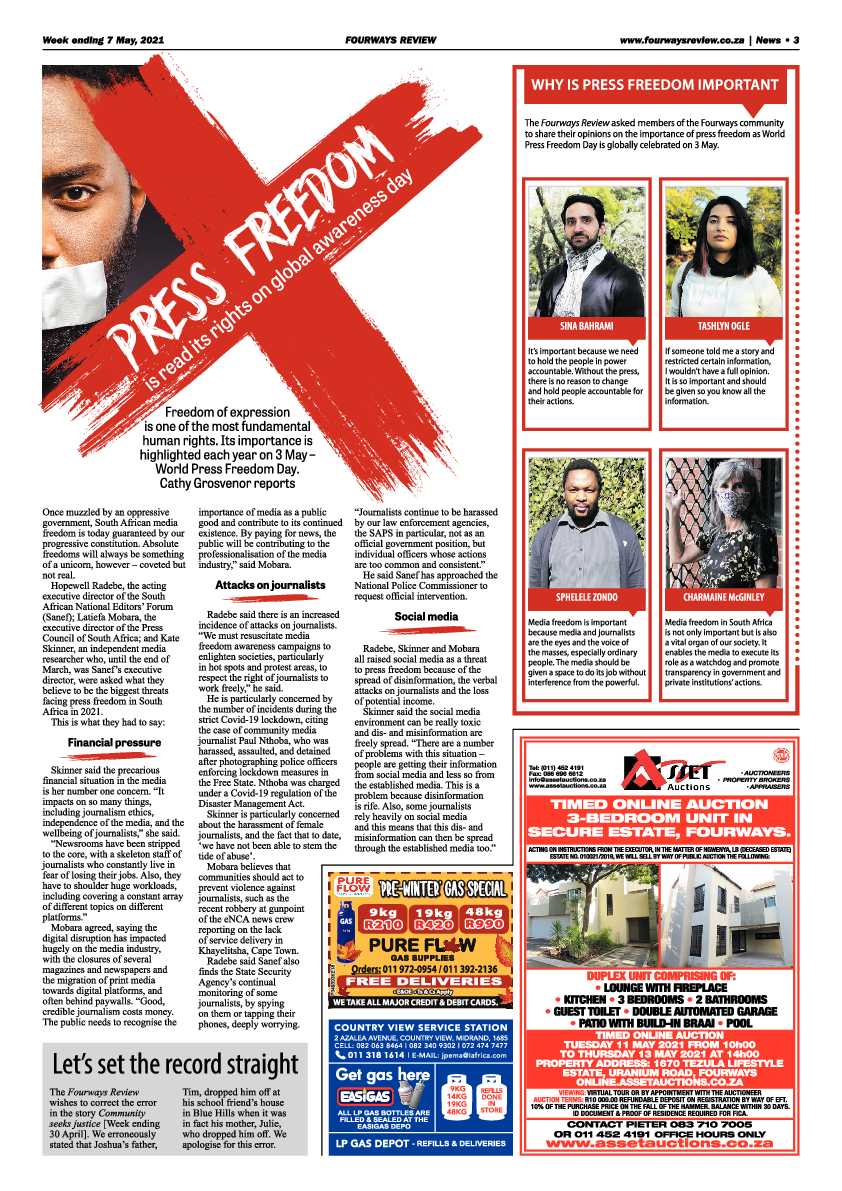 Fourways Review  07 May 2021 page 3