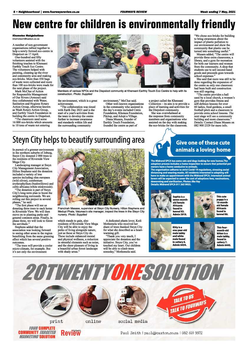 Fourways Review  07 May 2021 page 6