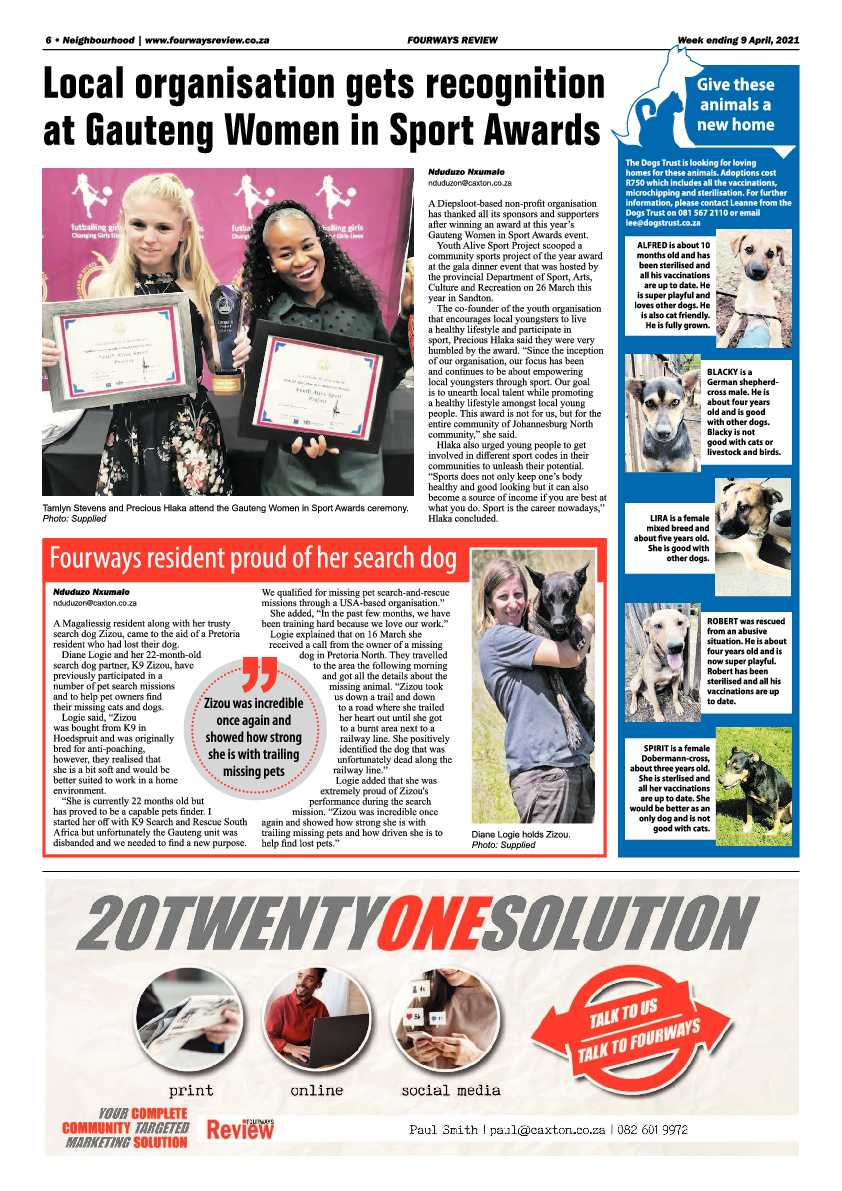 Fourways Review 09 April 2021 page 6