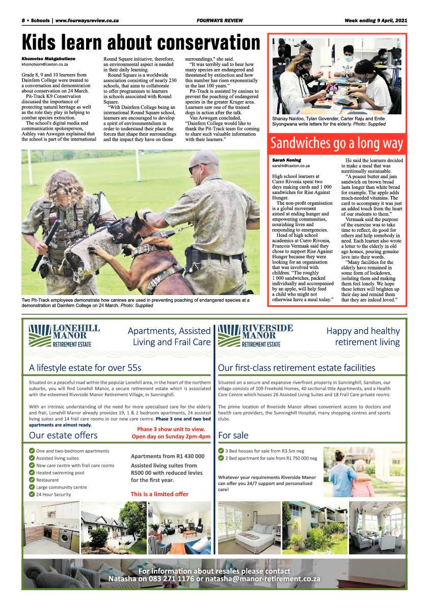 Fourways Review 09 April 2021 page 8