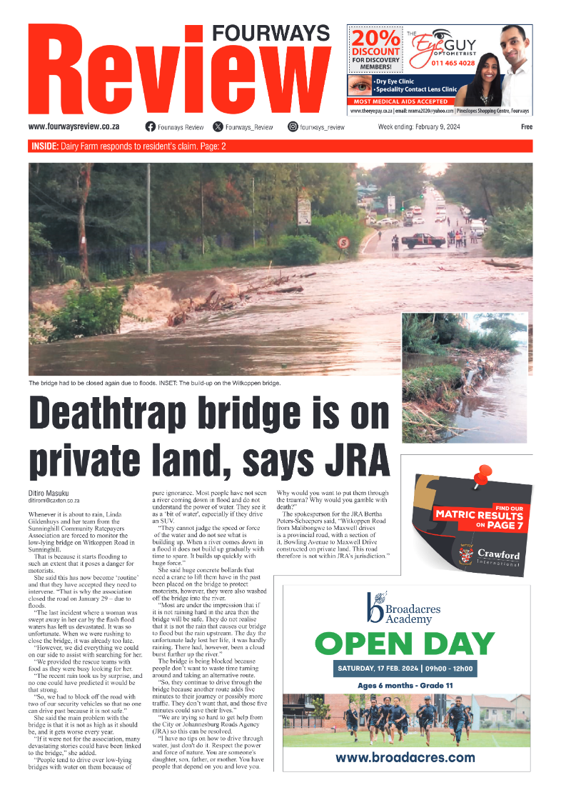 Fourways Review 09 February 2024 page 1