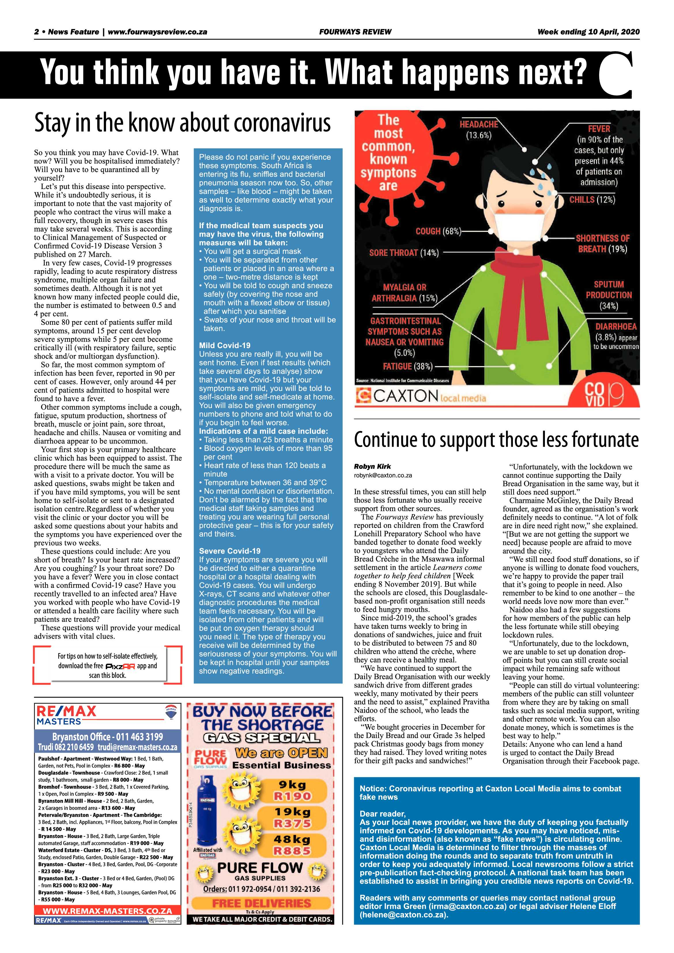 Fourways Review 10 April 2020 page 2