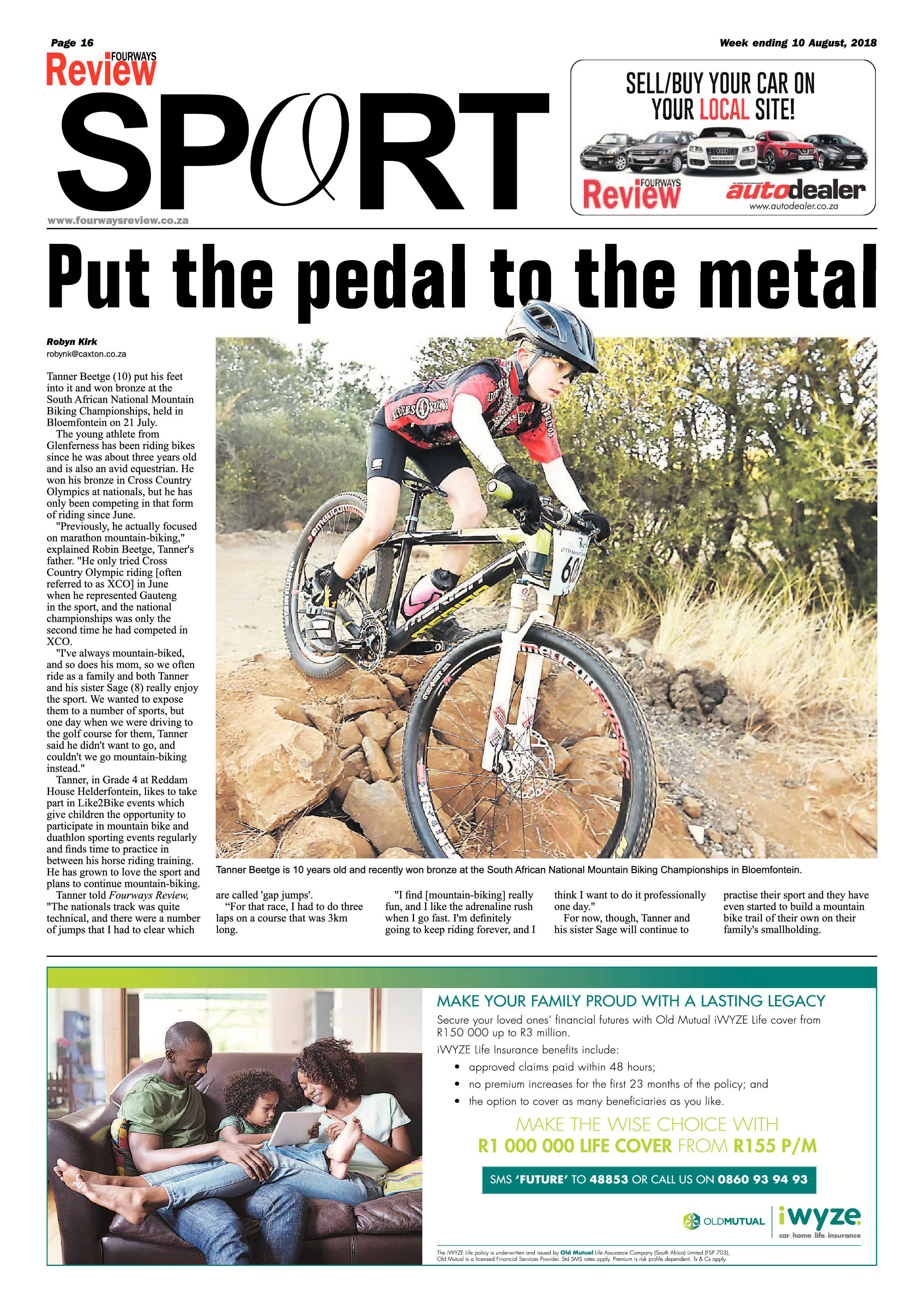 Fourways Review 10 August, 2018 page 16