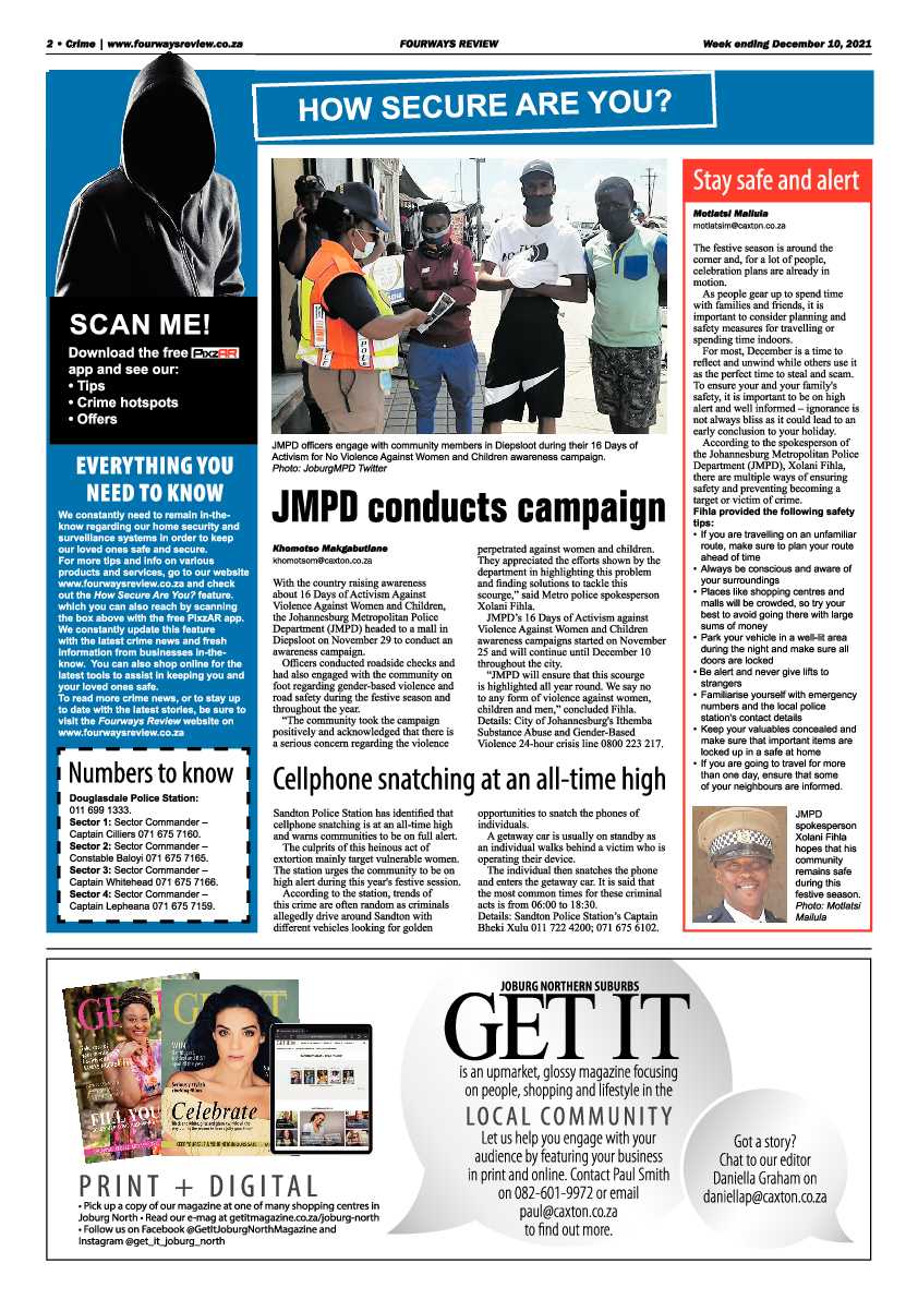 Fourways Review 10 December 2021 page 20
