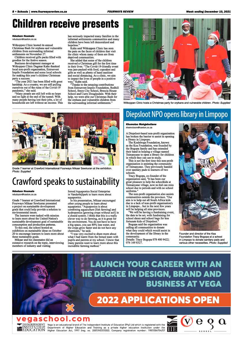 Fourways Review 10 December 2021 page 26
