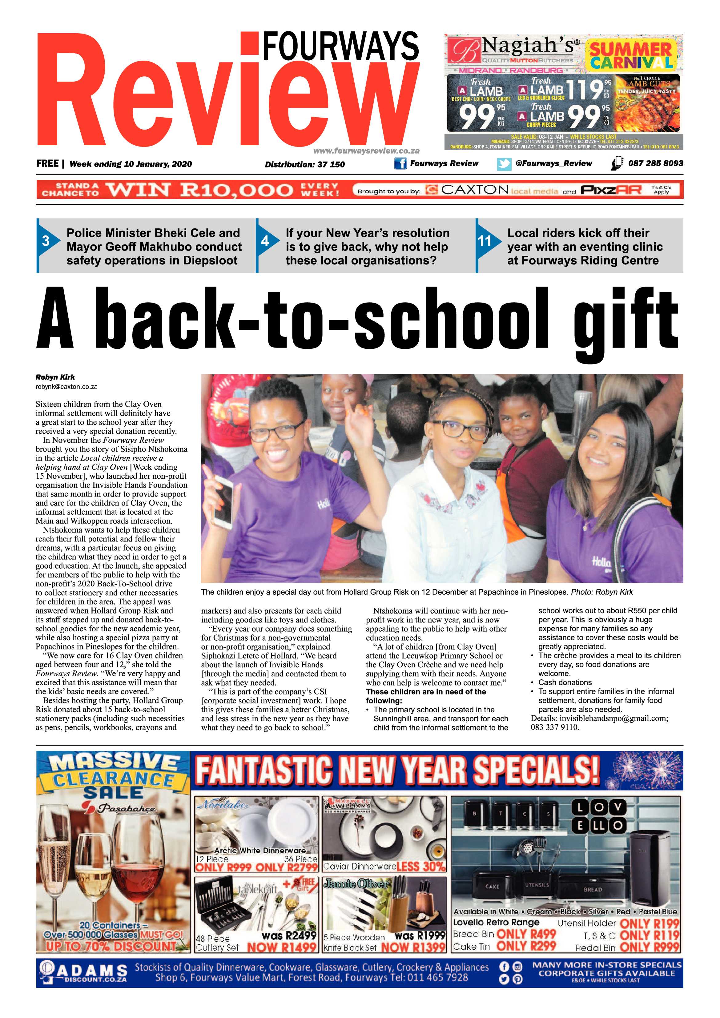 Fourways Review 10 January 2020 page 1