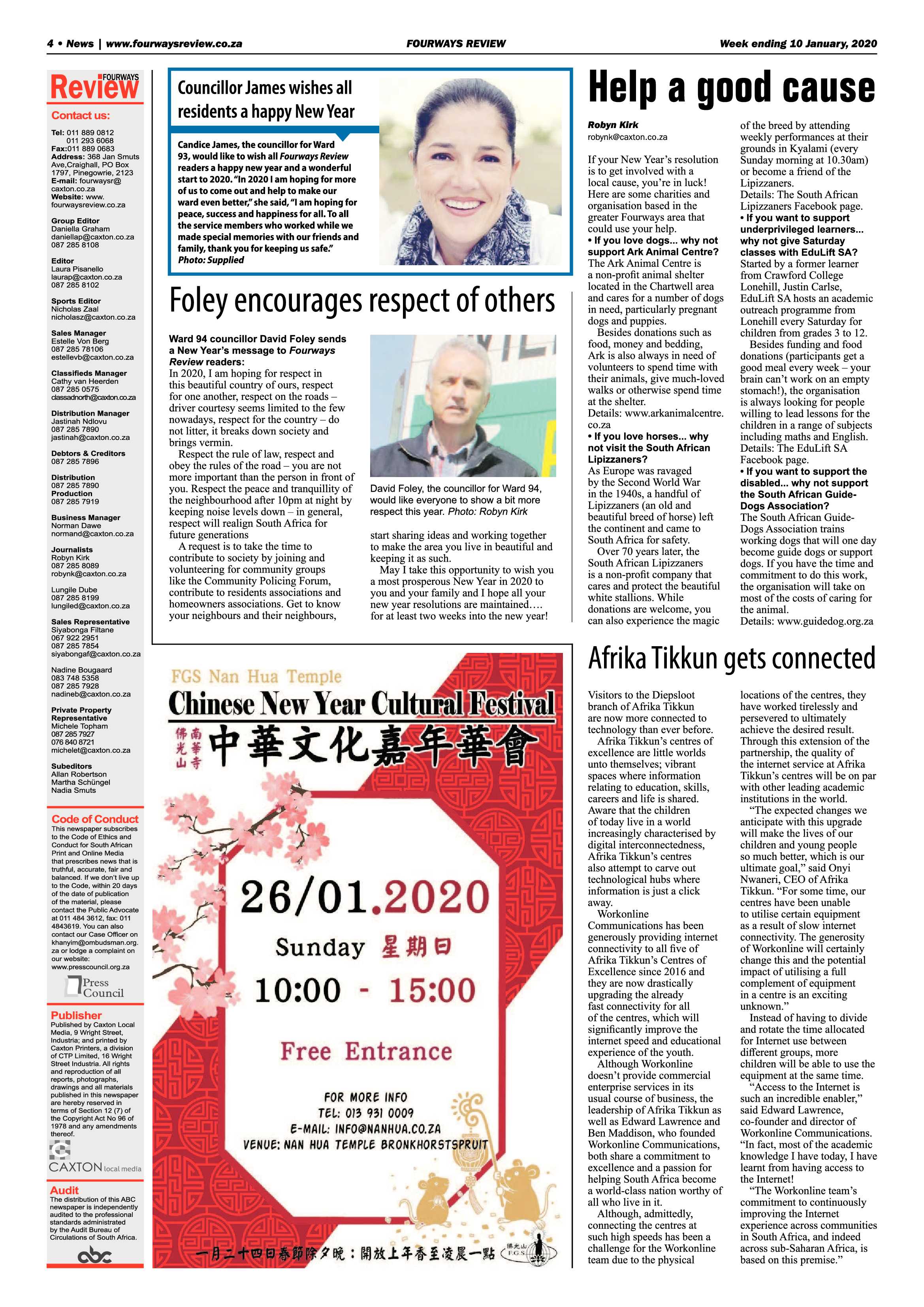 Fourways Review 10 January 2020 page 4