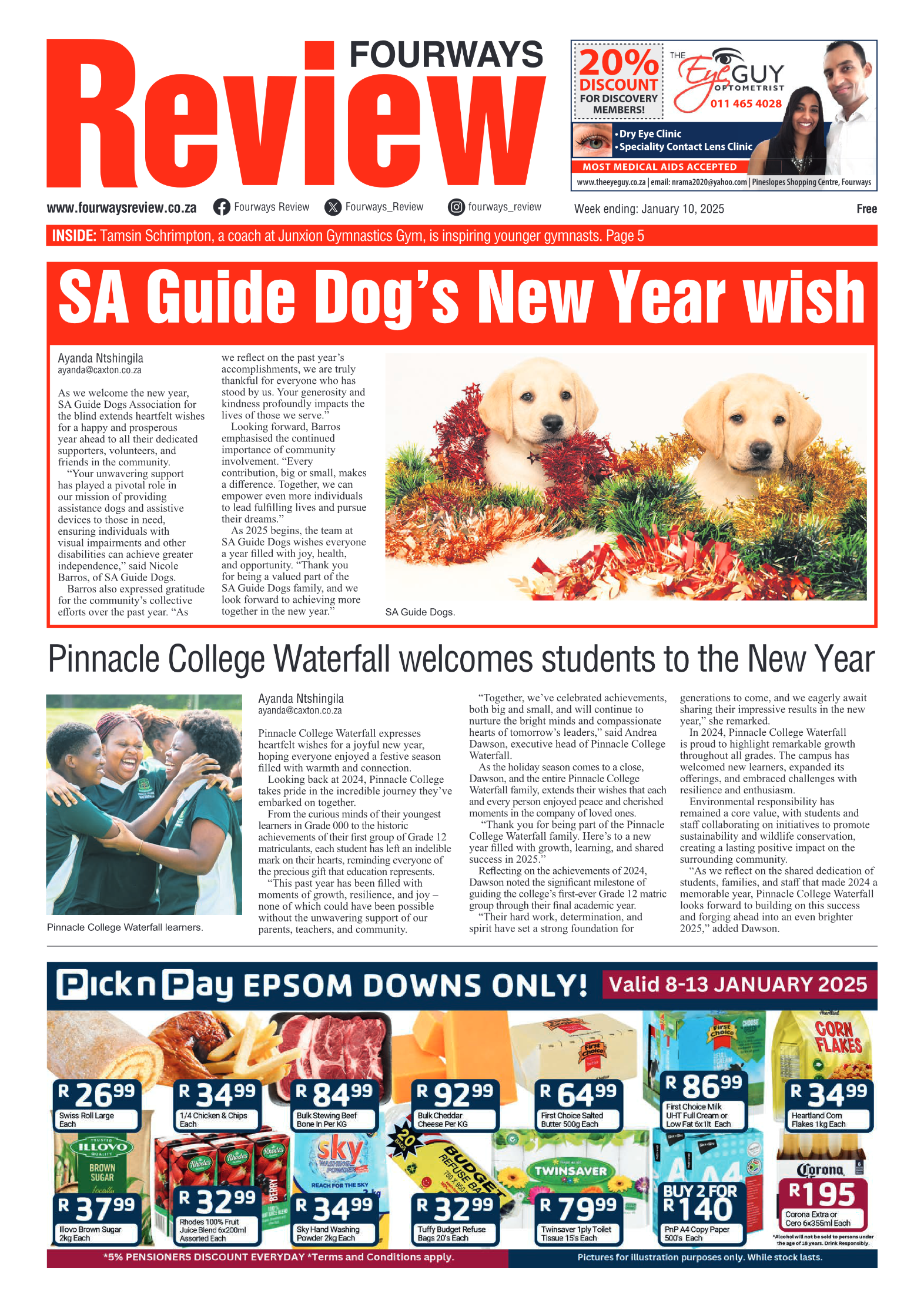 Fourways Review 10 January 2025 page 1