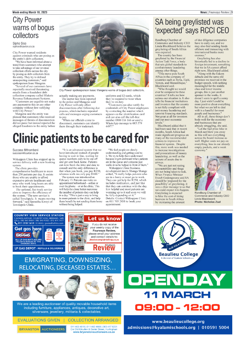 Fourways Review 10 March 2023 page 3