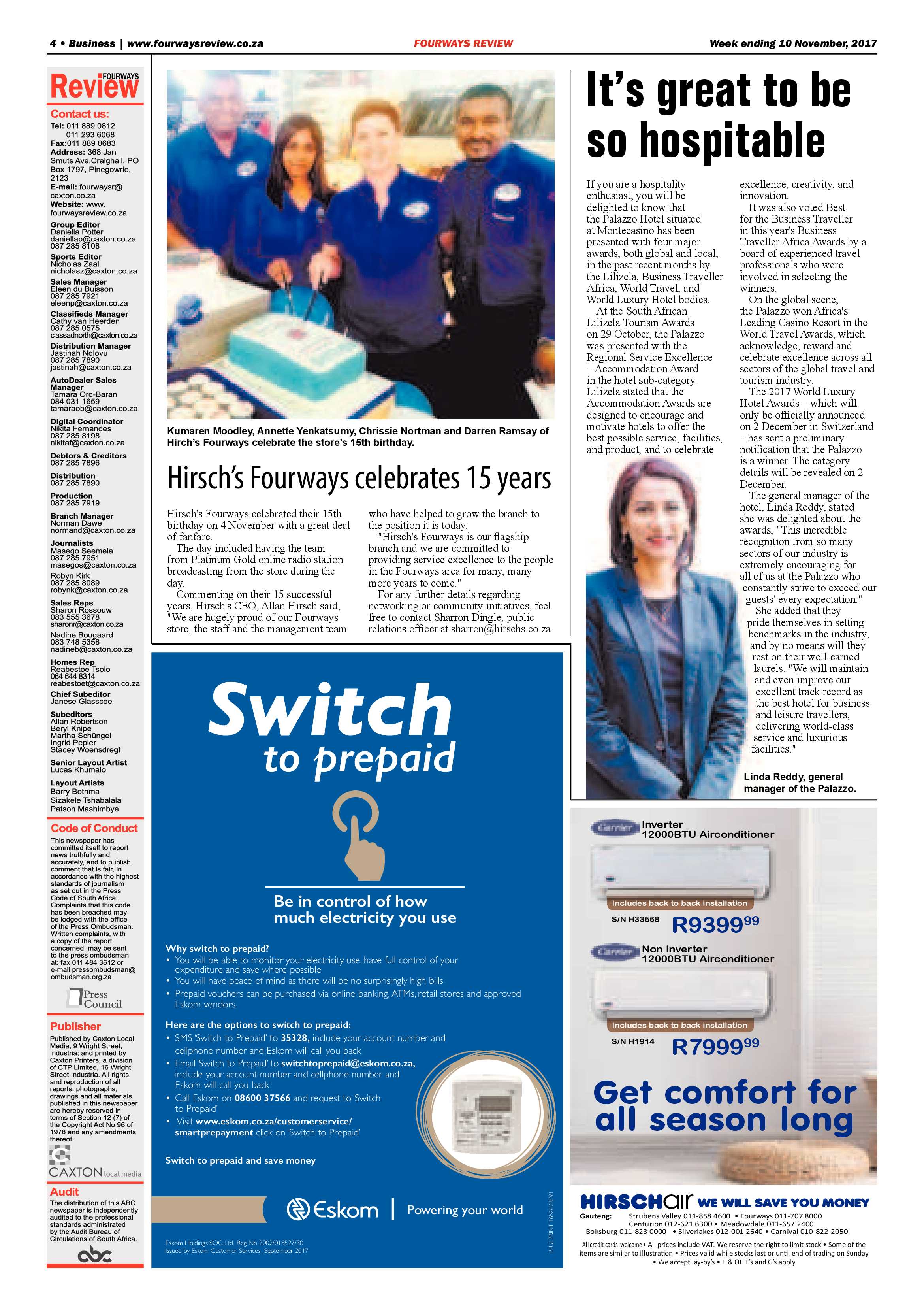 Fourways Review 10 November 2017 page 4