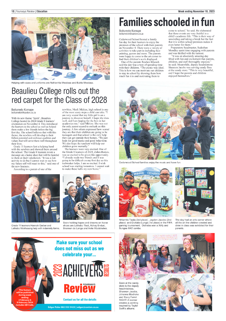 Fourways Review 10 November 2023 page 10