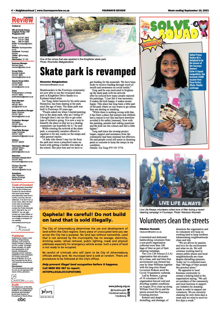 Fourways Review 10 September 2021 page 4