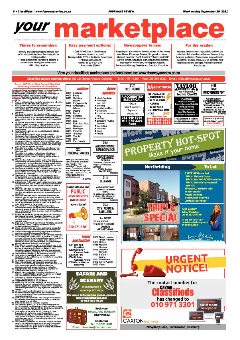 Fourways Review 10 September 2021 page 6