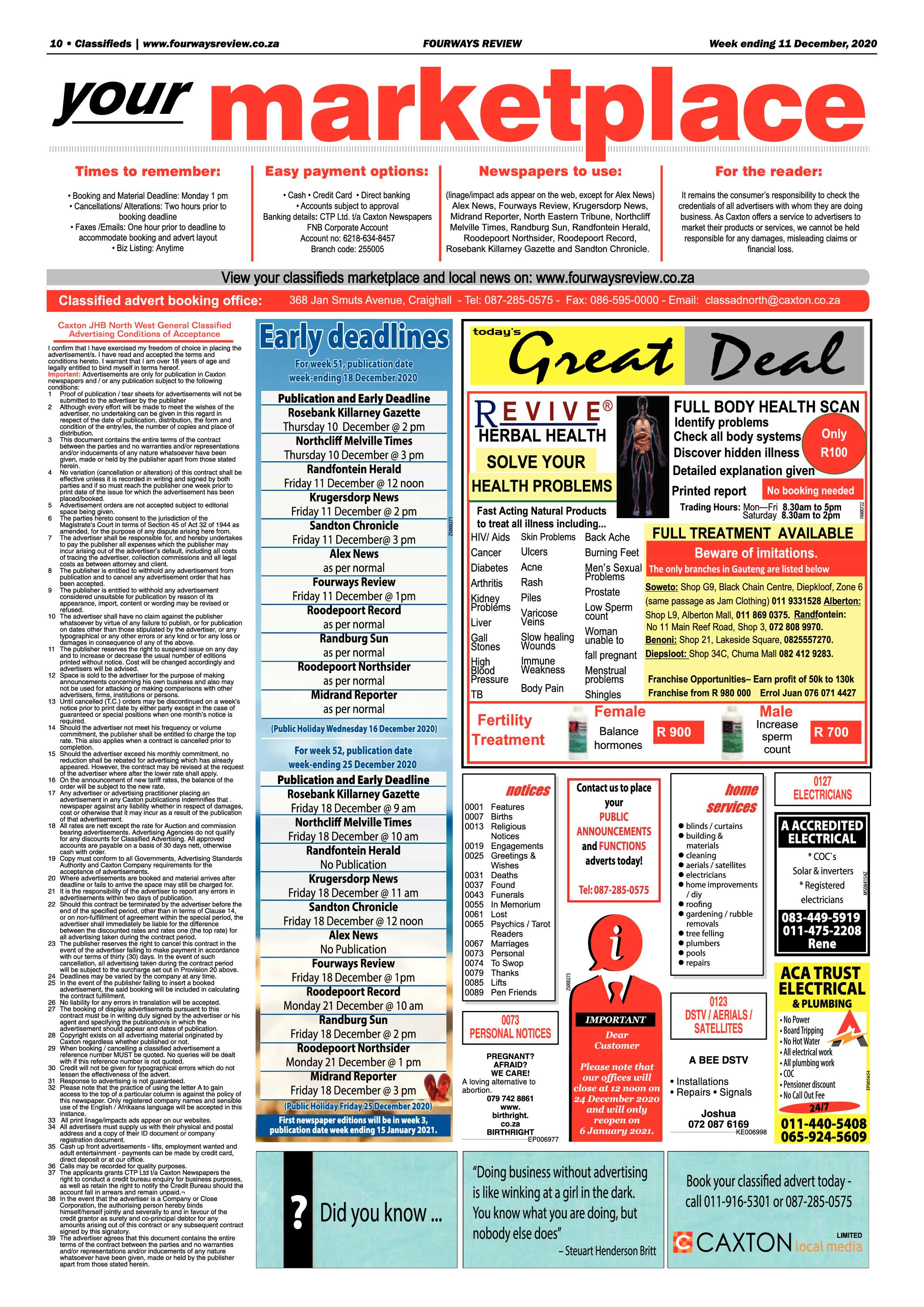 Fourways Review 11 December 2020 page 10
