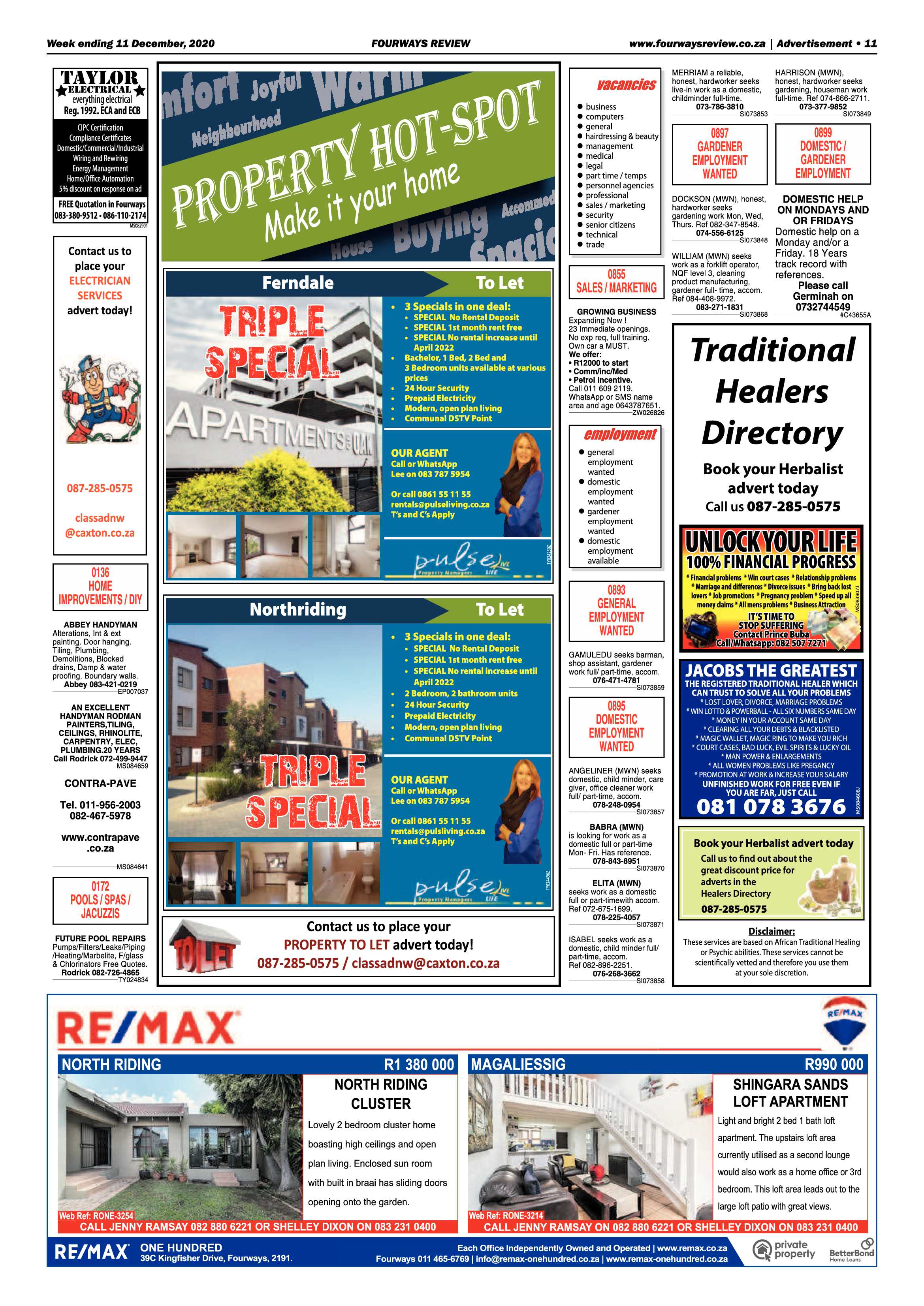 Fourways Review 11 December 2020 page 11