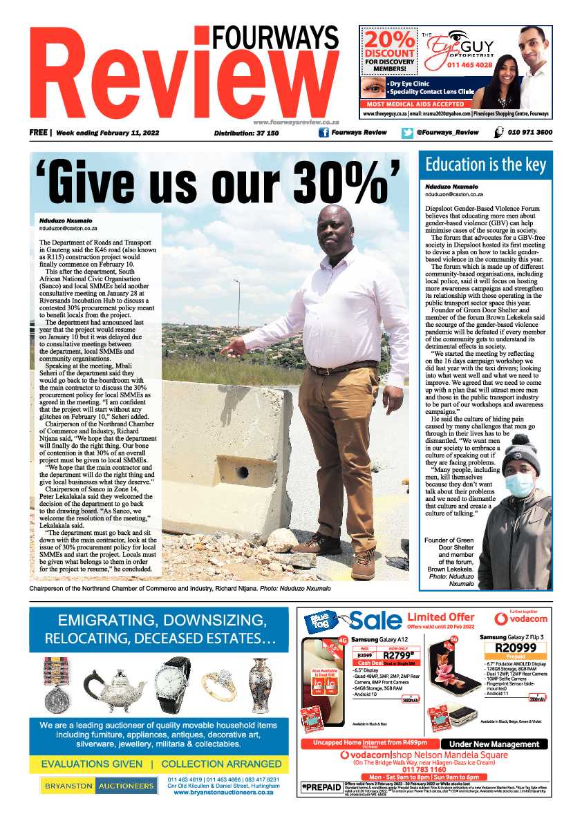Fourways Review 11 February 2022 page 1