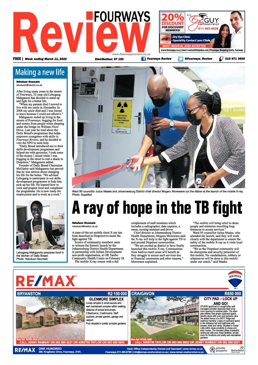 Fourways Review 11 March 2022 page 1