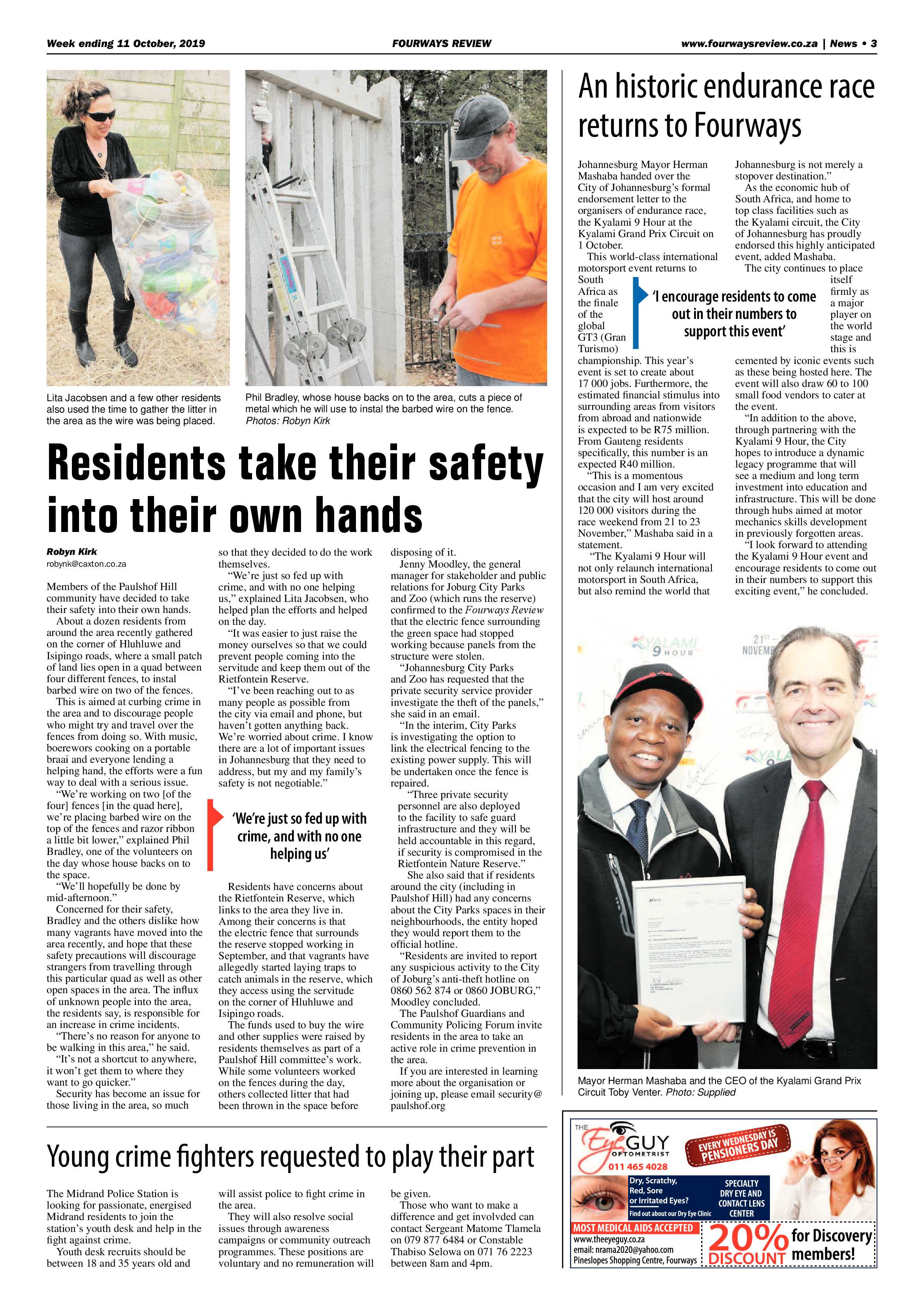 Fourways Review 11 October, 2019 page 3