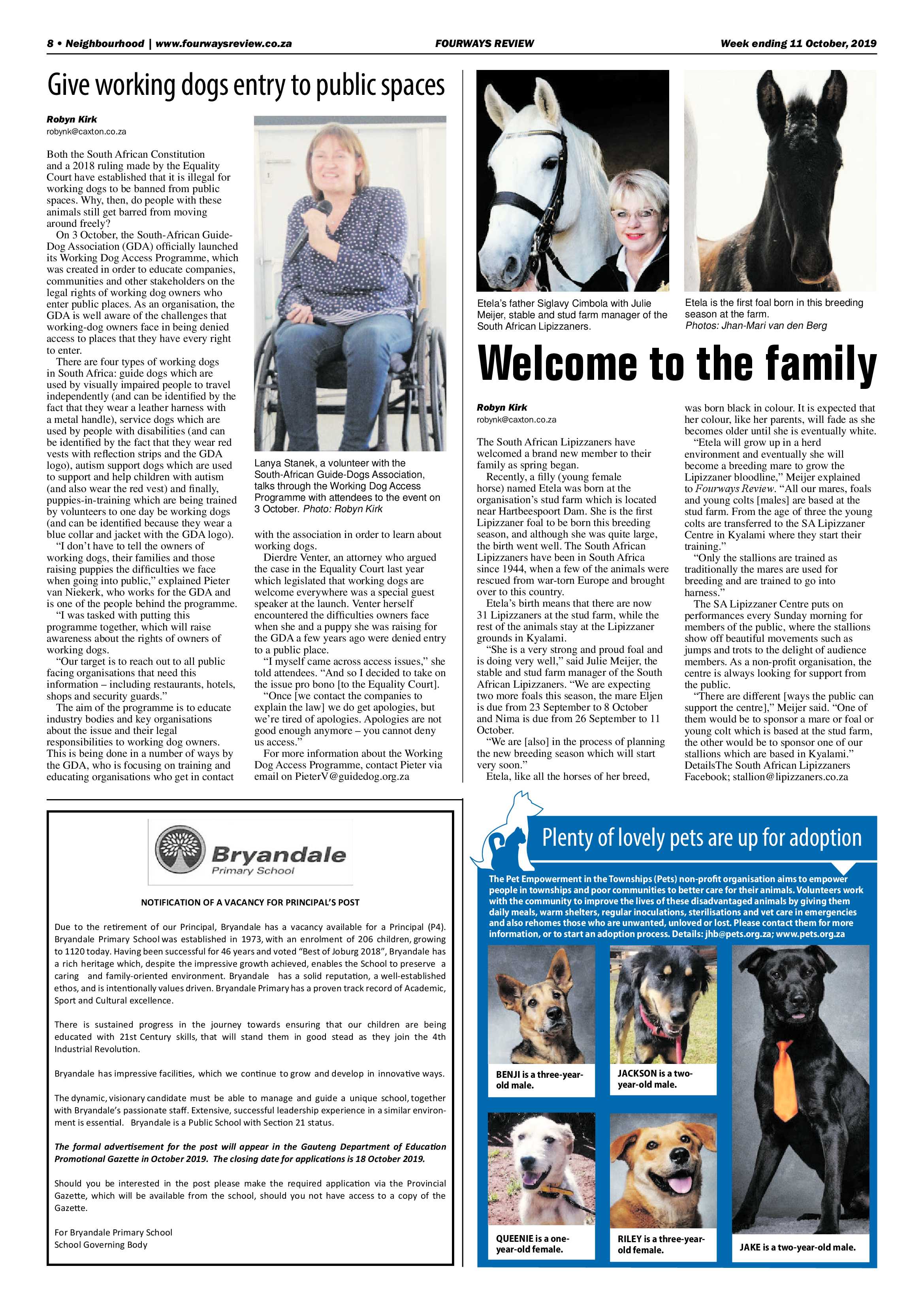 Fourways Review 11 October, 2019 page 8
