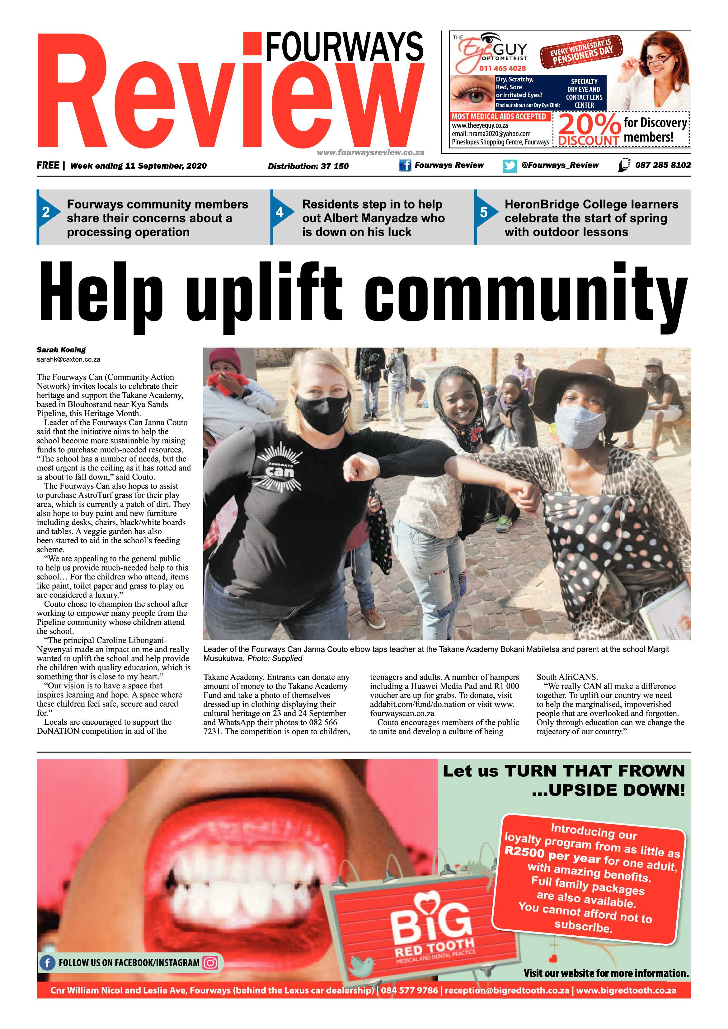 Fourways Review 11 September 2020 page 1