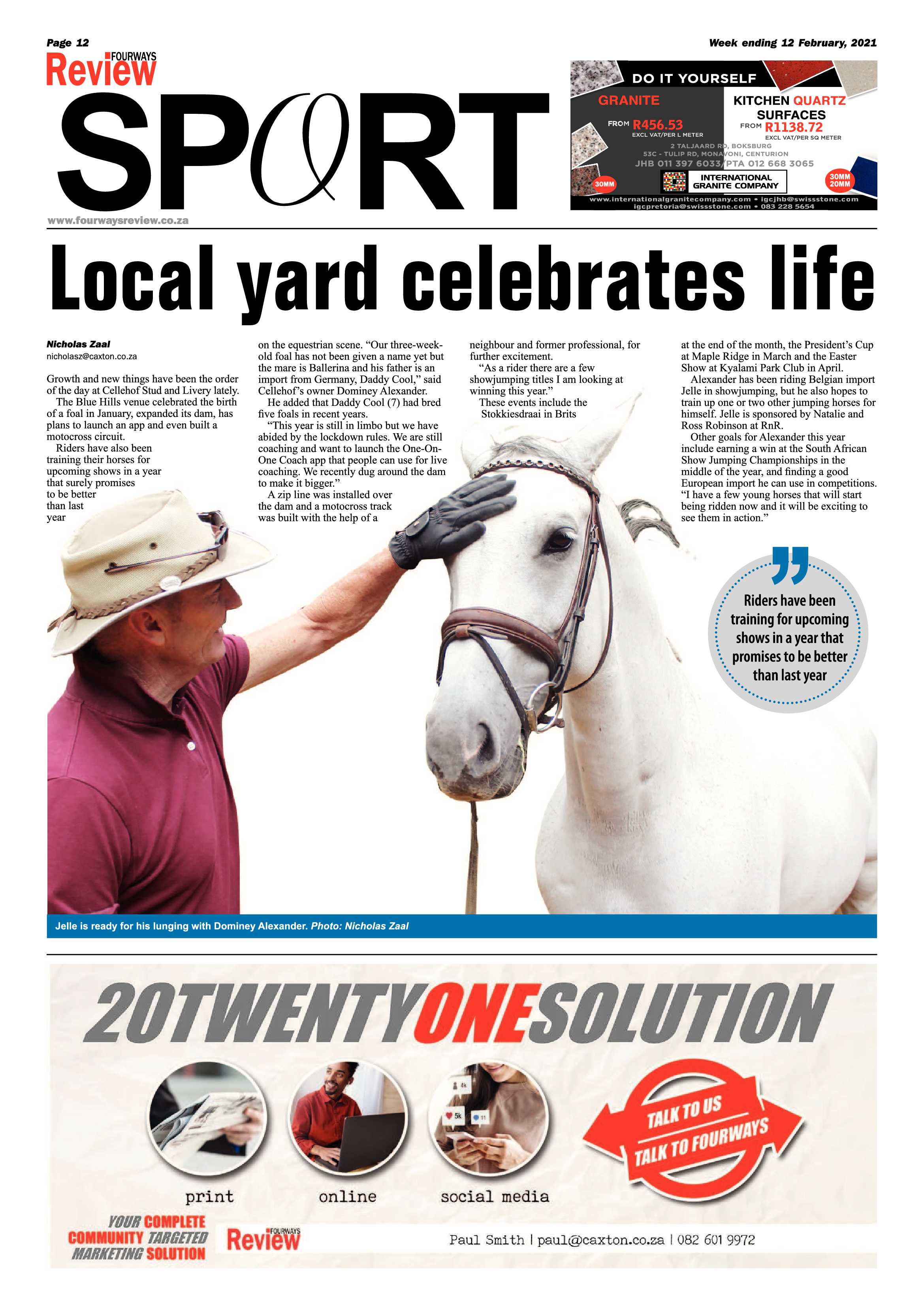 Fourways Review 12 February 2021 page 12