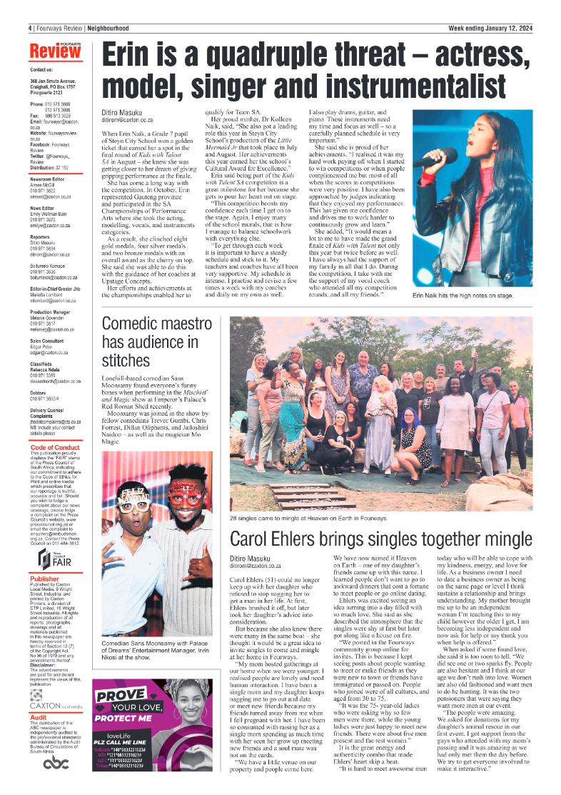 Fourways Review 12 January 2024 page 4