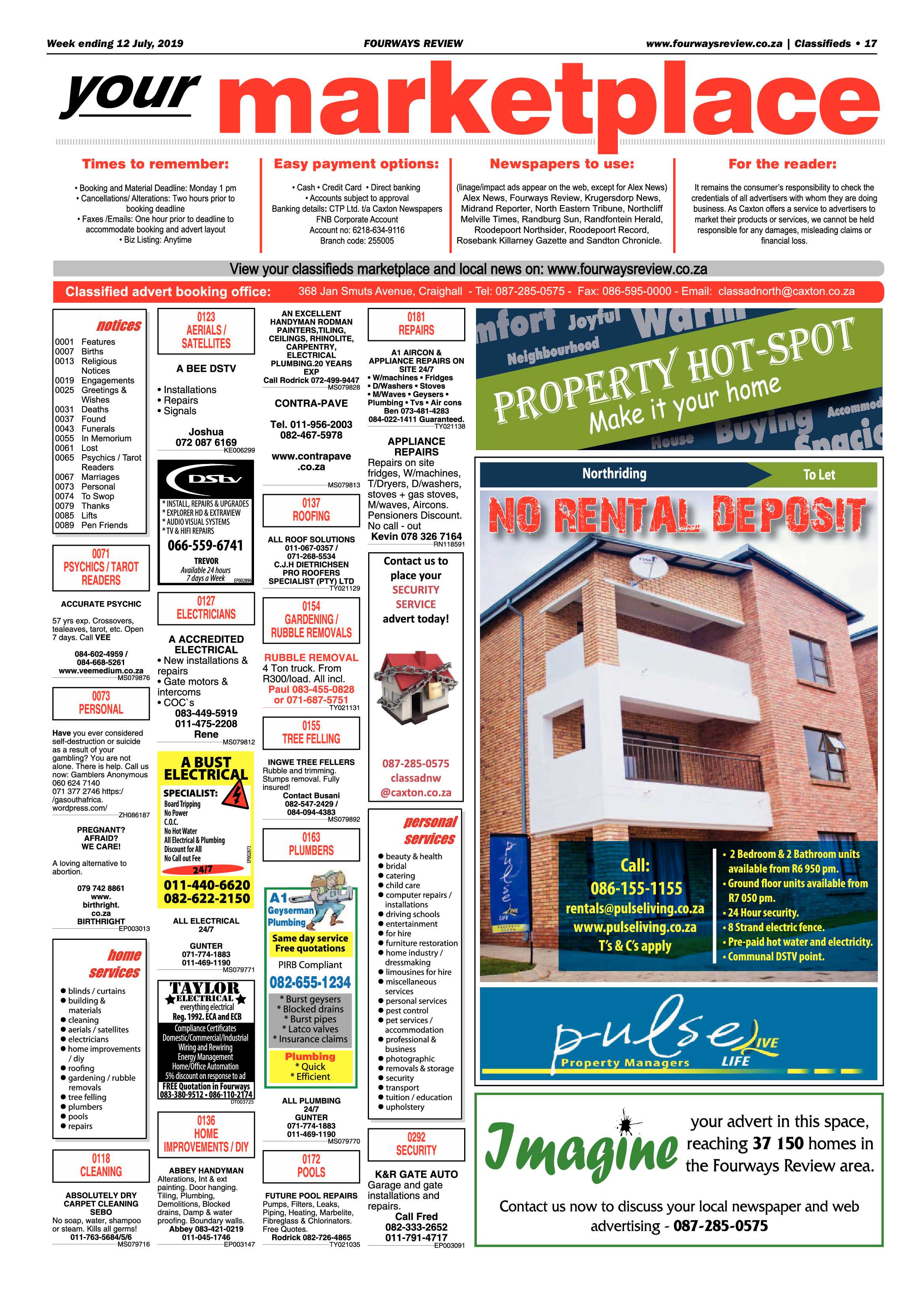 Fourways Review 12 July, 2019 page 17