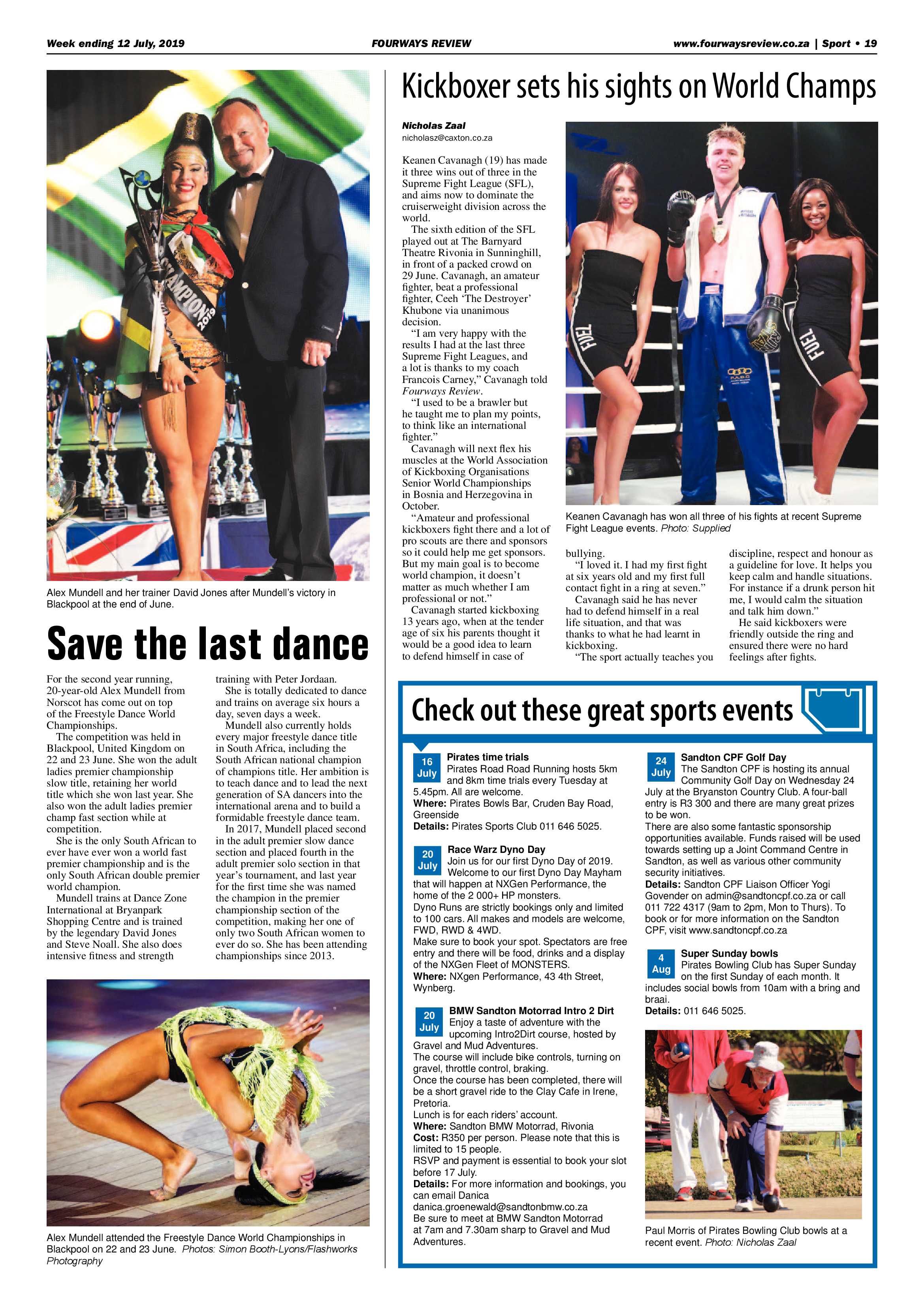Fourways Review 12 July, 2019 page 19