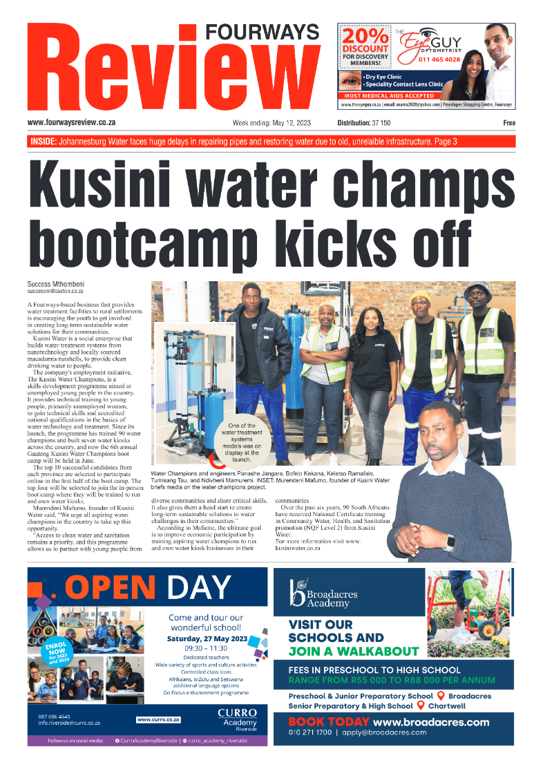 Fourways Review 12 May 2023 page 1