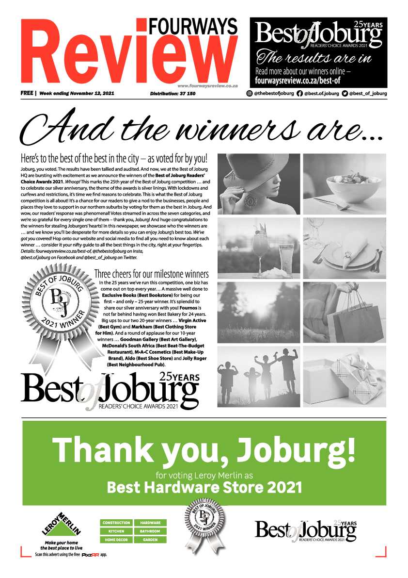 Fourways Review 12 November 2021 page 1