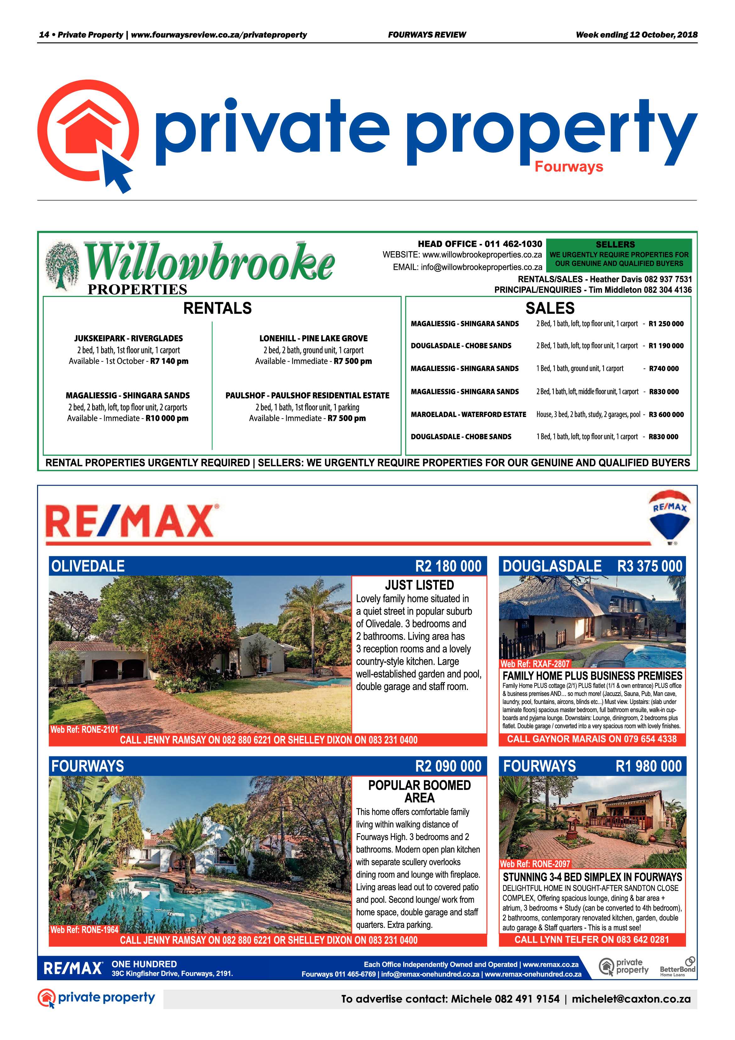 Fourways Review 12 October, 2018 page 14