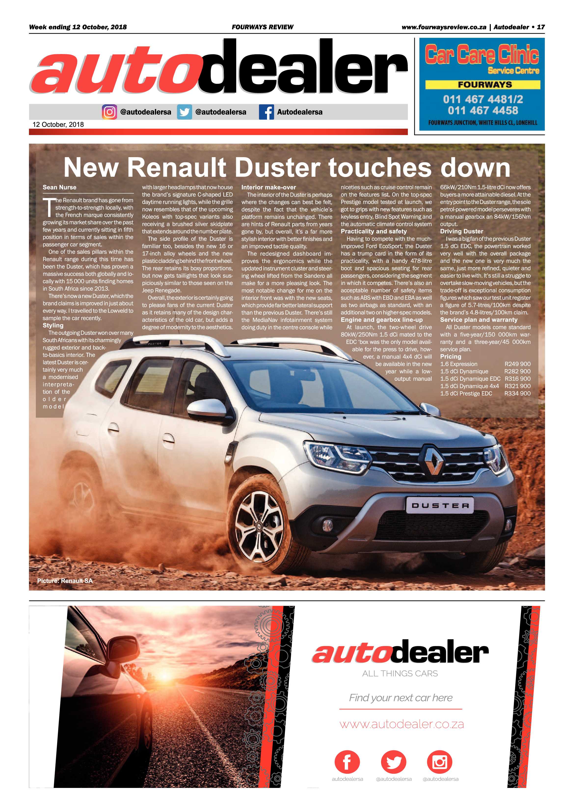 Fourways Review 12 October, 2018 page 17