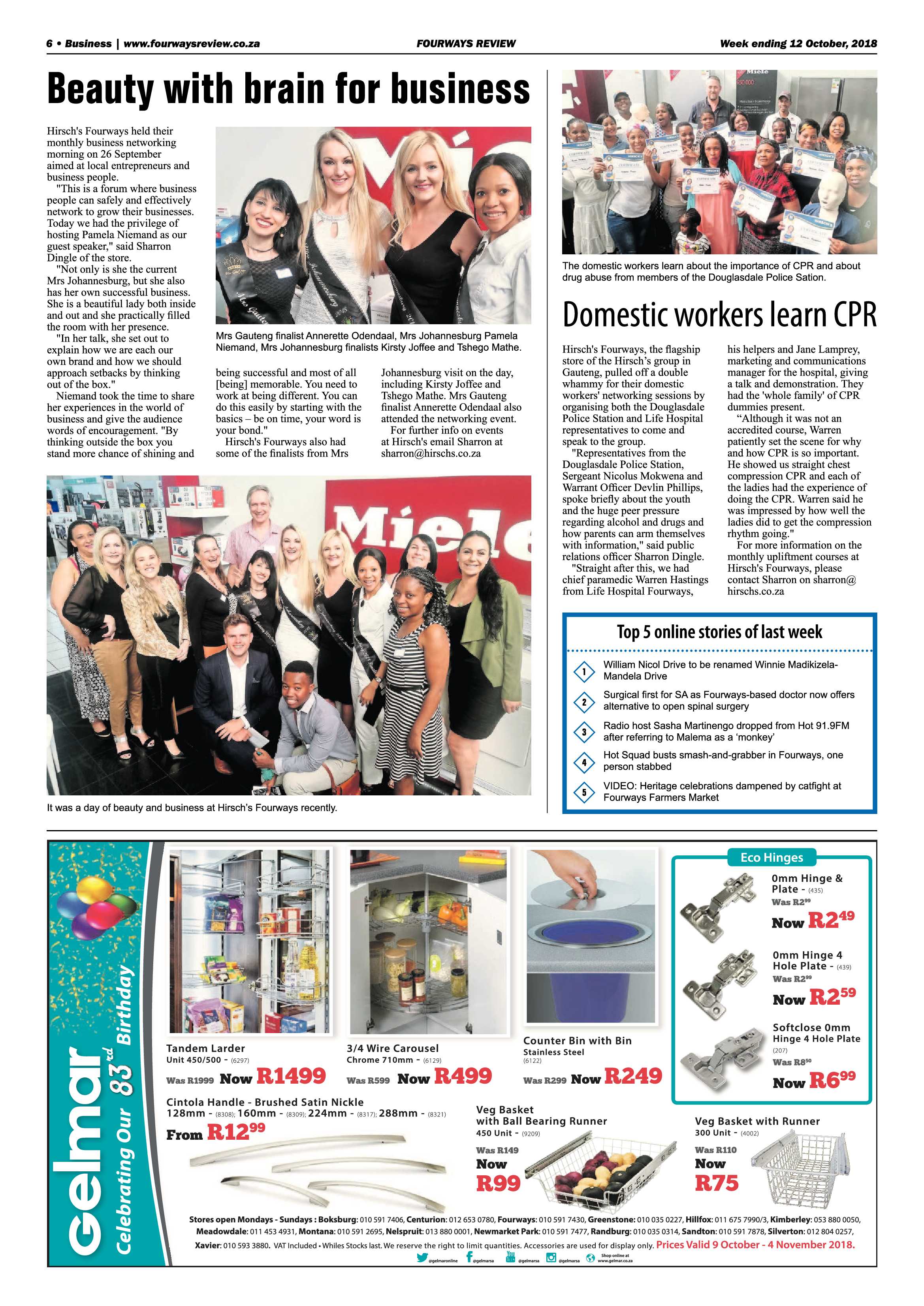 Fourways Review 12 October, 2018 page 6