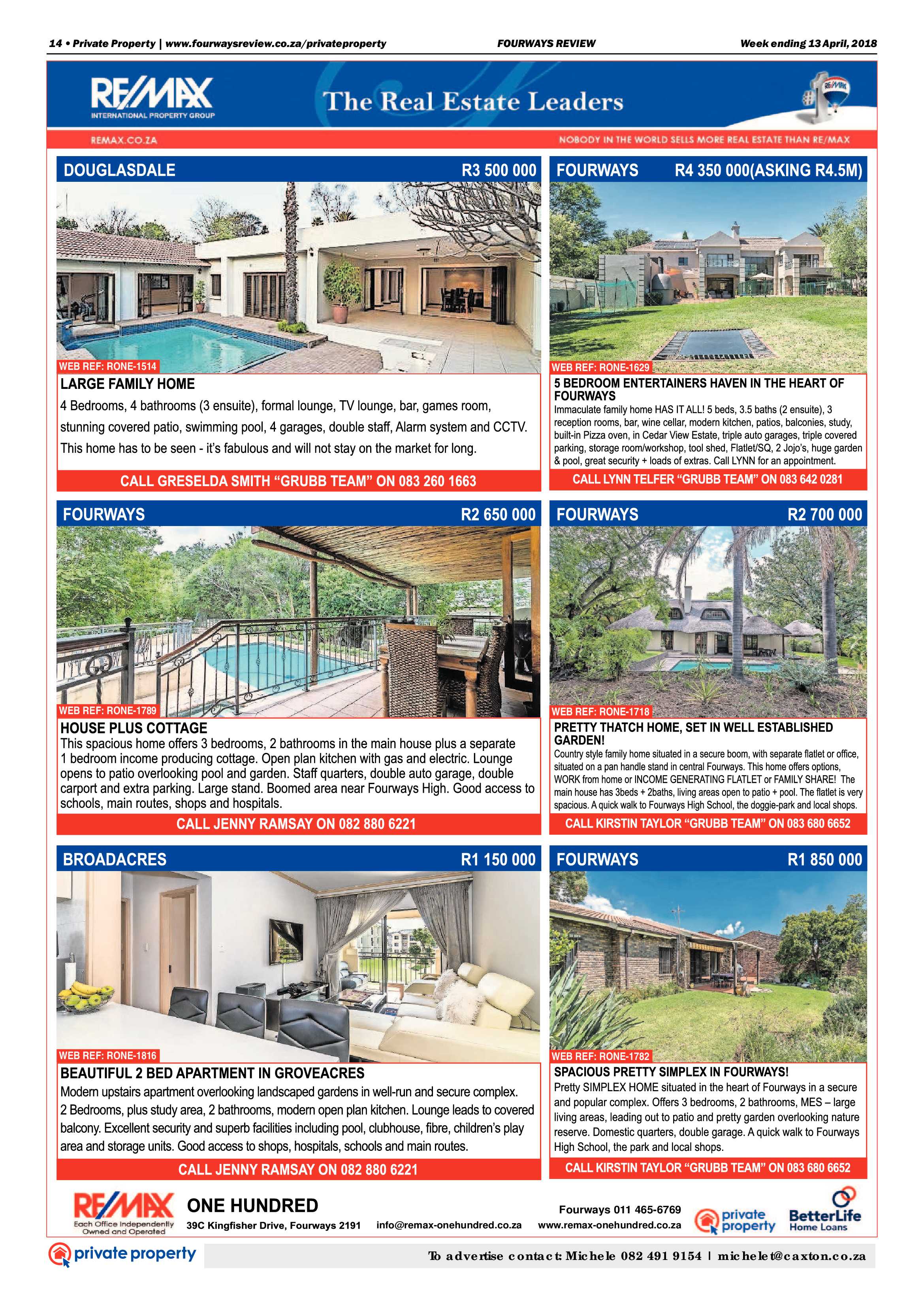 Fourways Review 13 April 2018 page 14