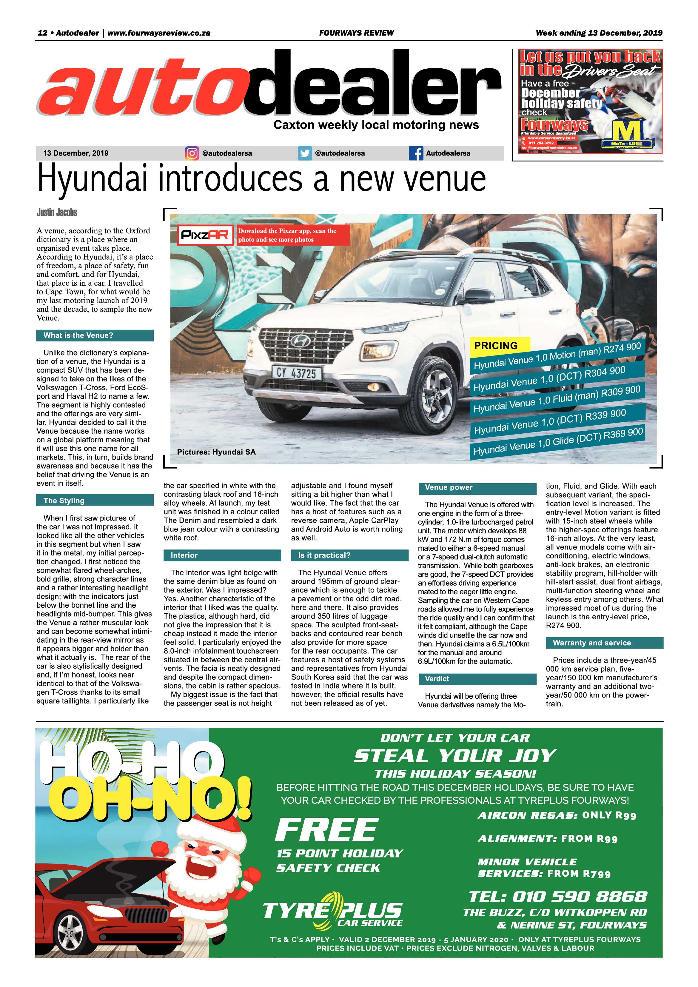 Fourways Review 13 December 2019 page 12