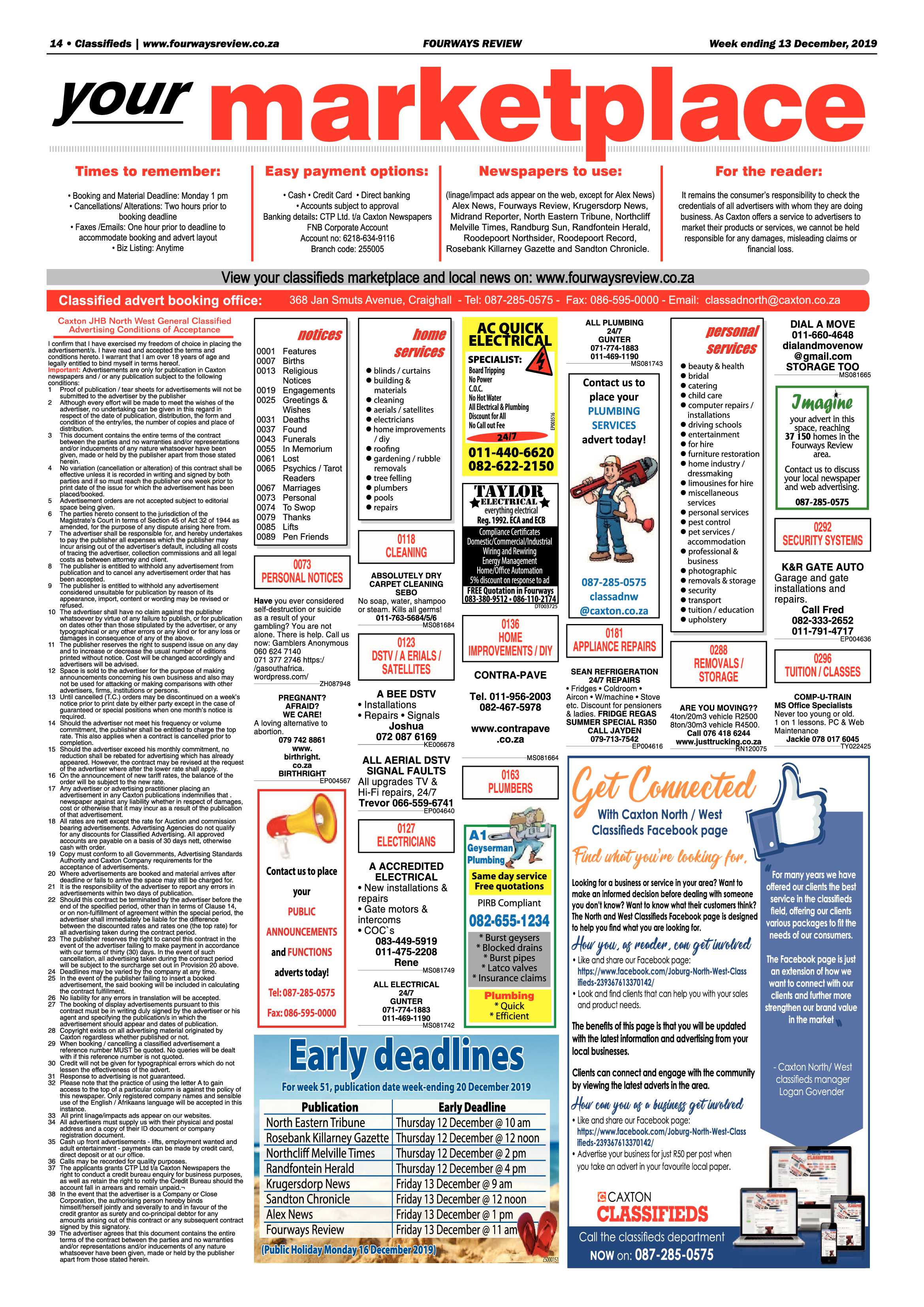 Fourways Review 13 December 2019 page 14