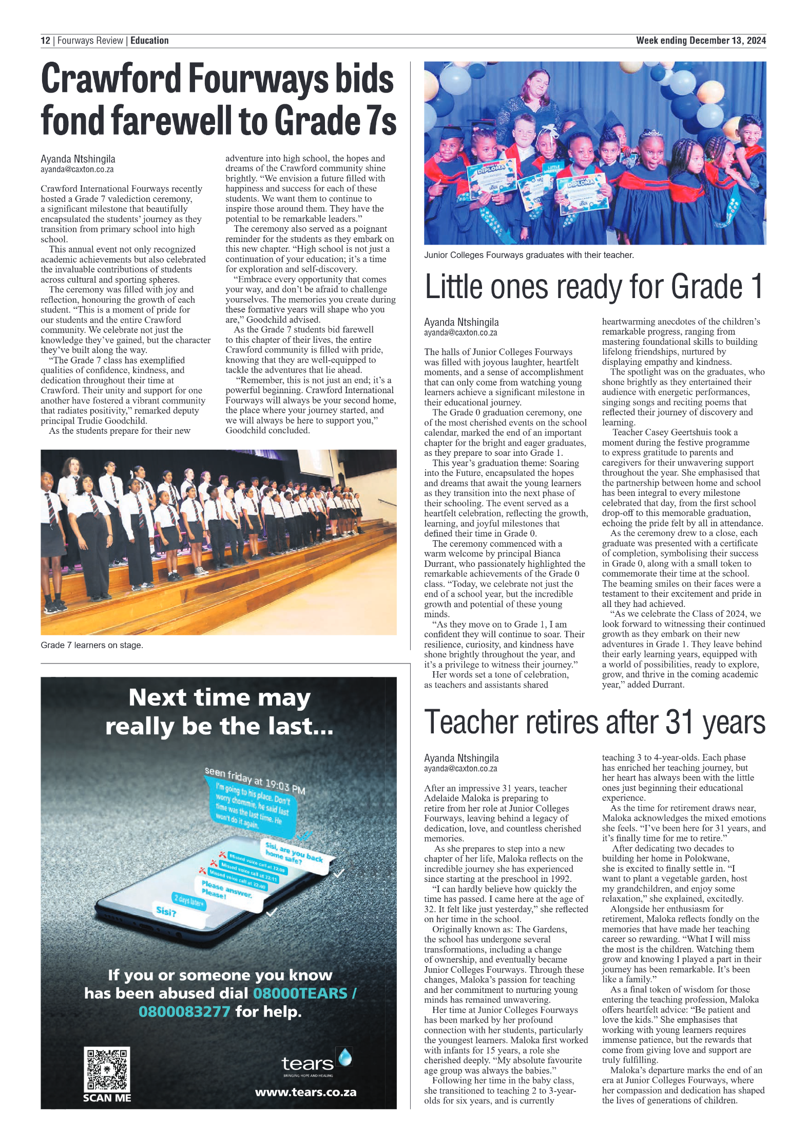 Fourways Review 13 December 2024 page 12