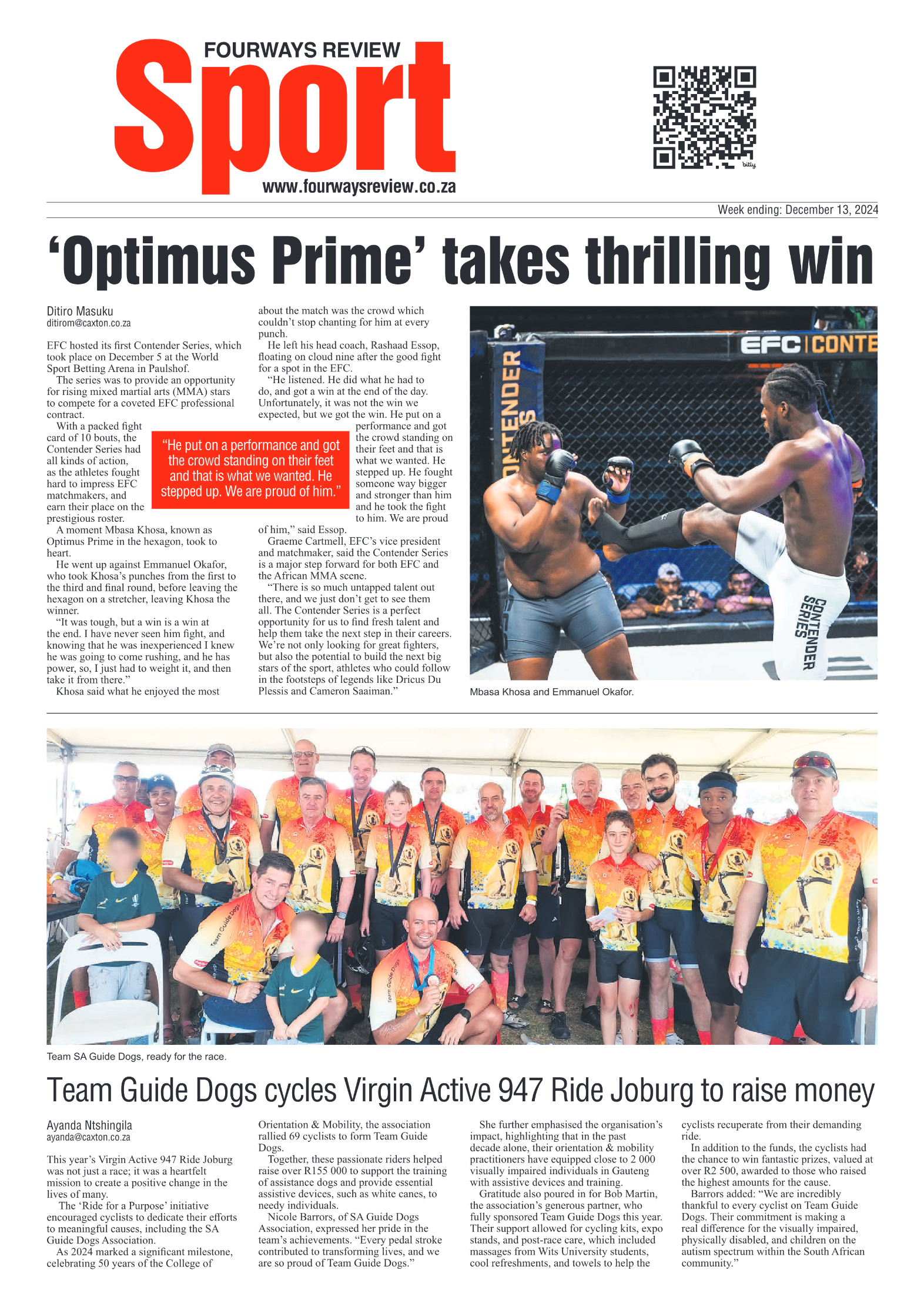 Fourways Review 13 December 2024 page 16