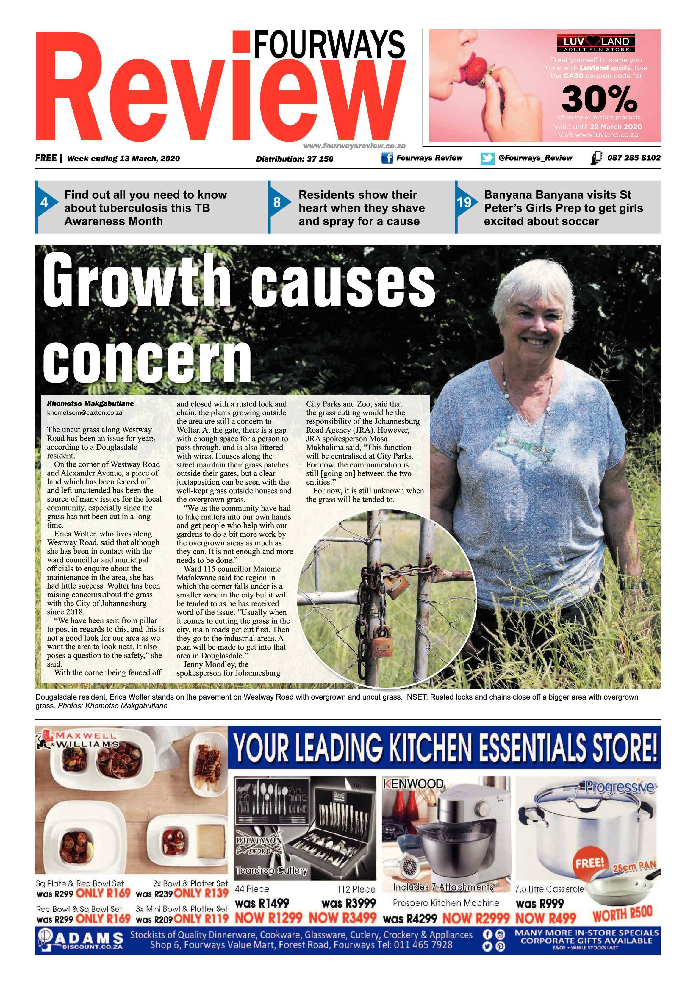 Fourways Review 13 March 2020 page 1