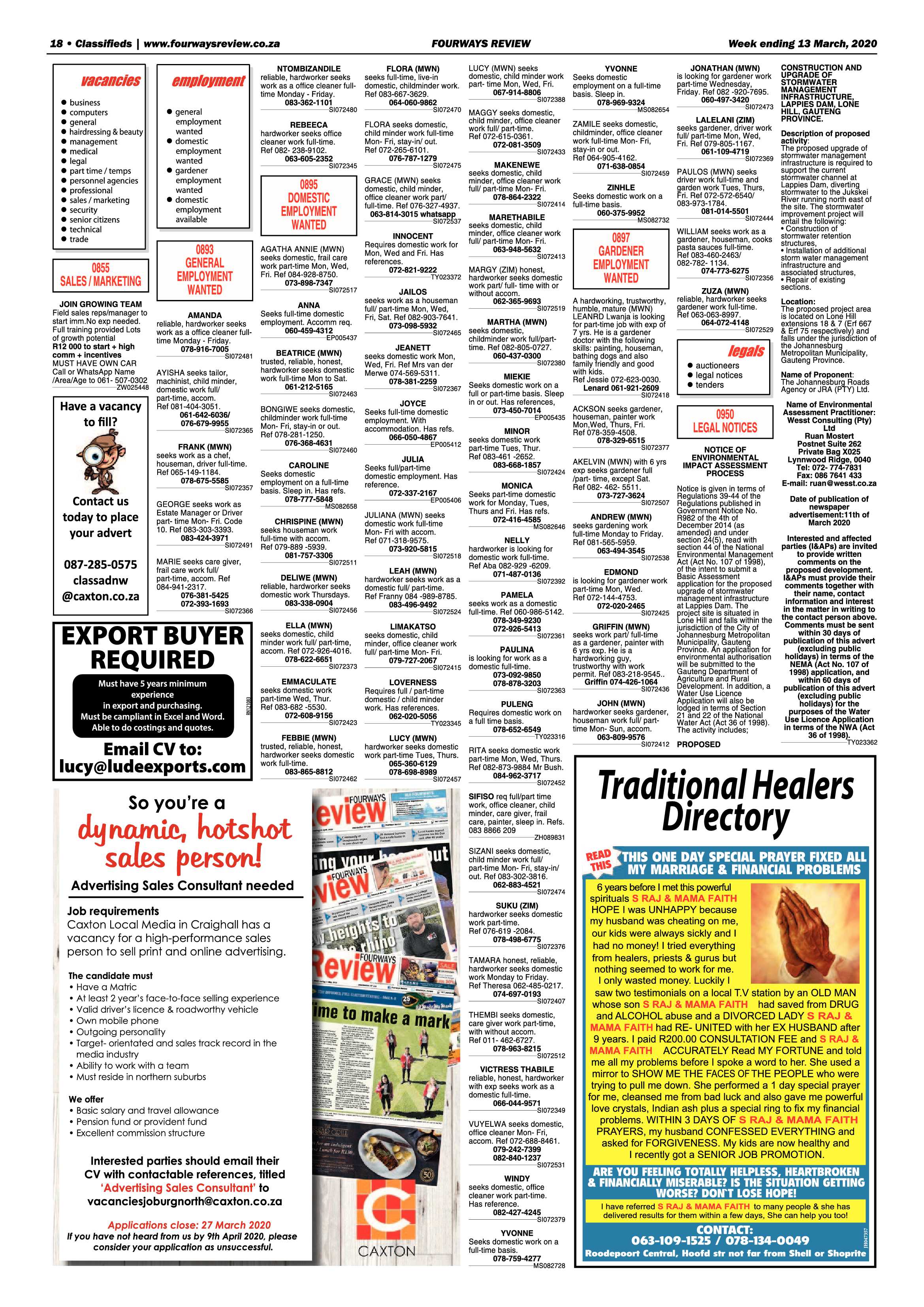 Fourways Review 13 March 2020 page 18