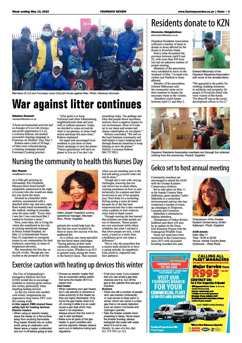 Fourways Review 13 May 2022 page 3