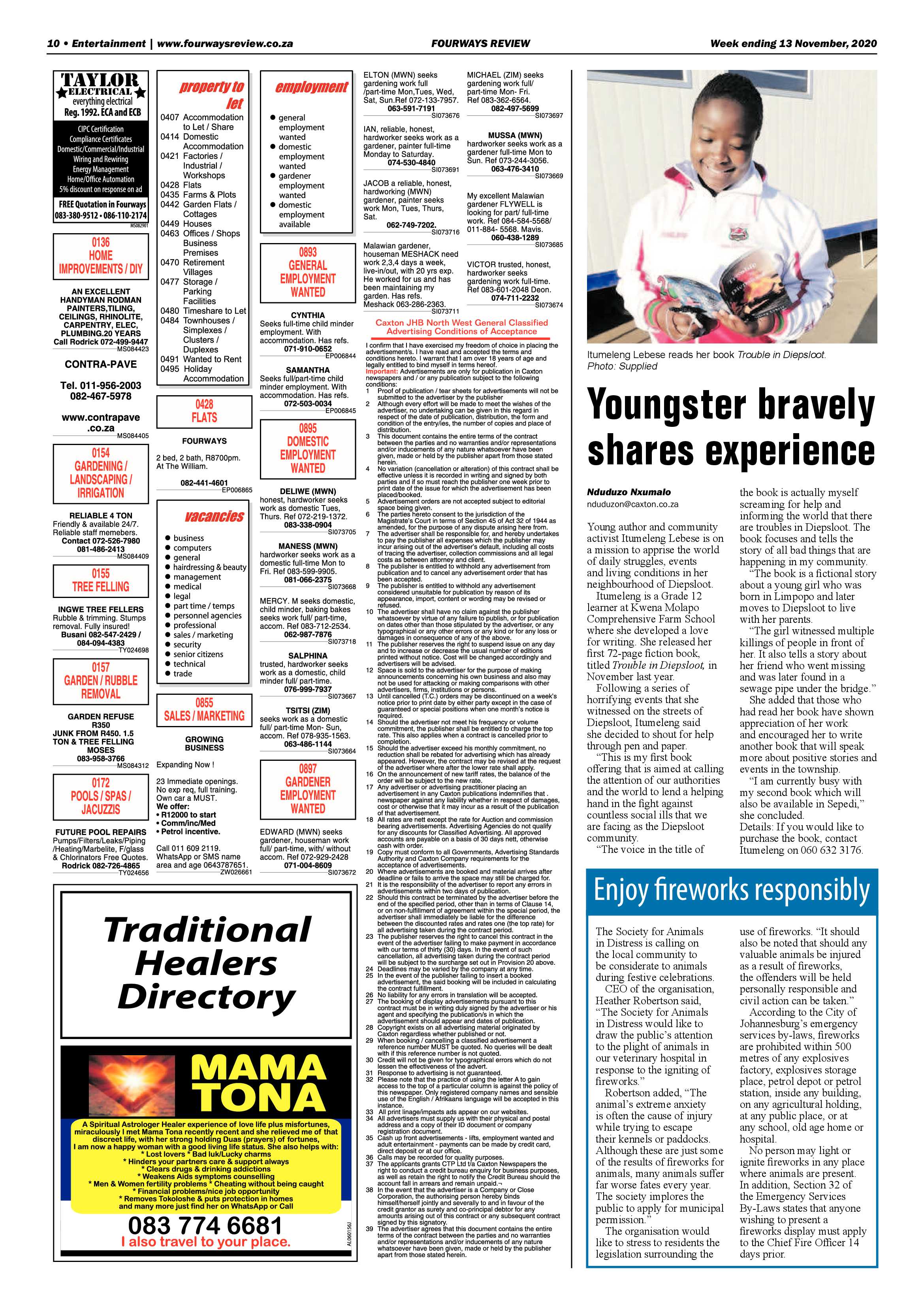 Fourways Review 13 November 2020 page 10