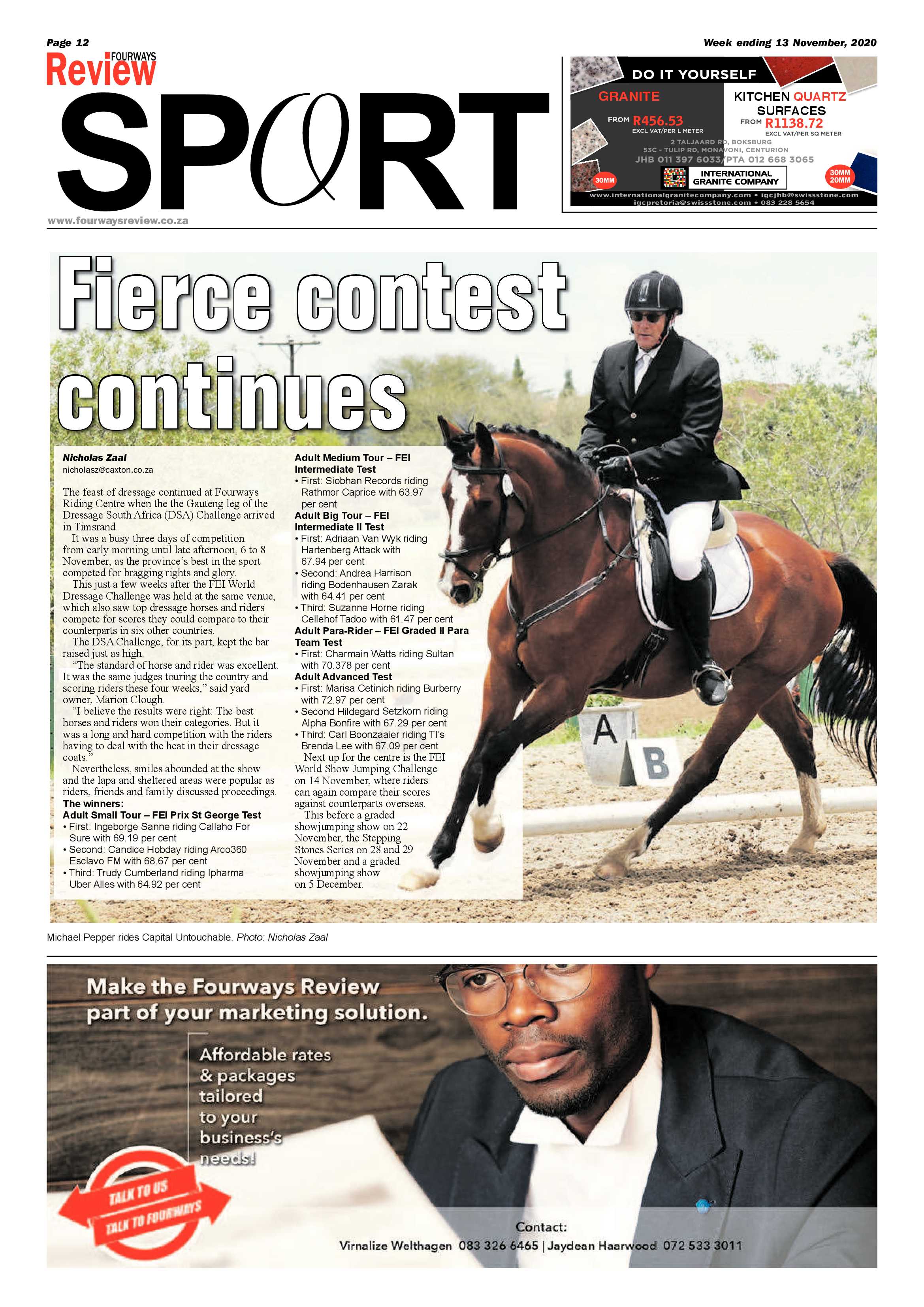 Fourways Review 13 November 2020 page 12