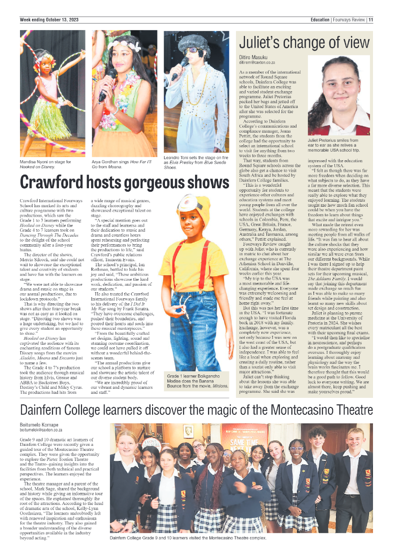 Fourways Review 13 October 2023 page 11