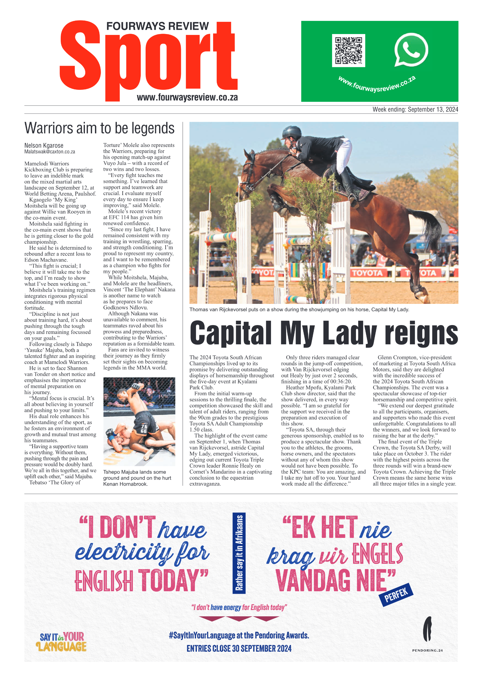 Fourways Review 13 September 2024 page 12