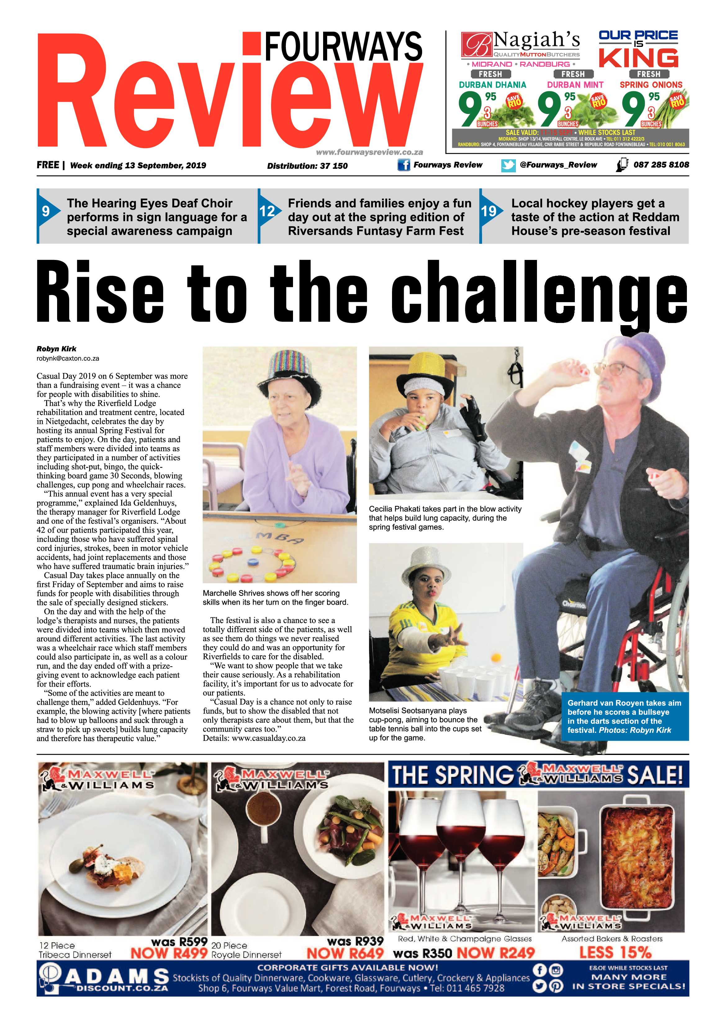 Fourways Review 13 September, 2019 page 1