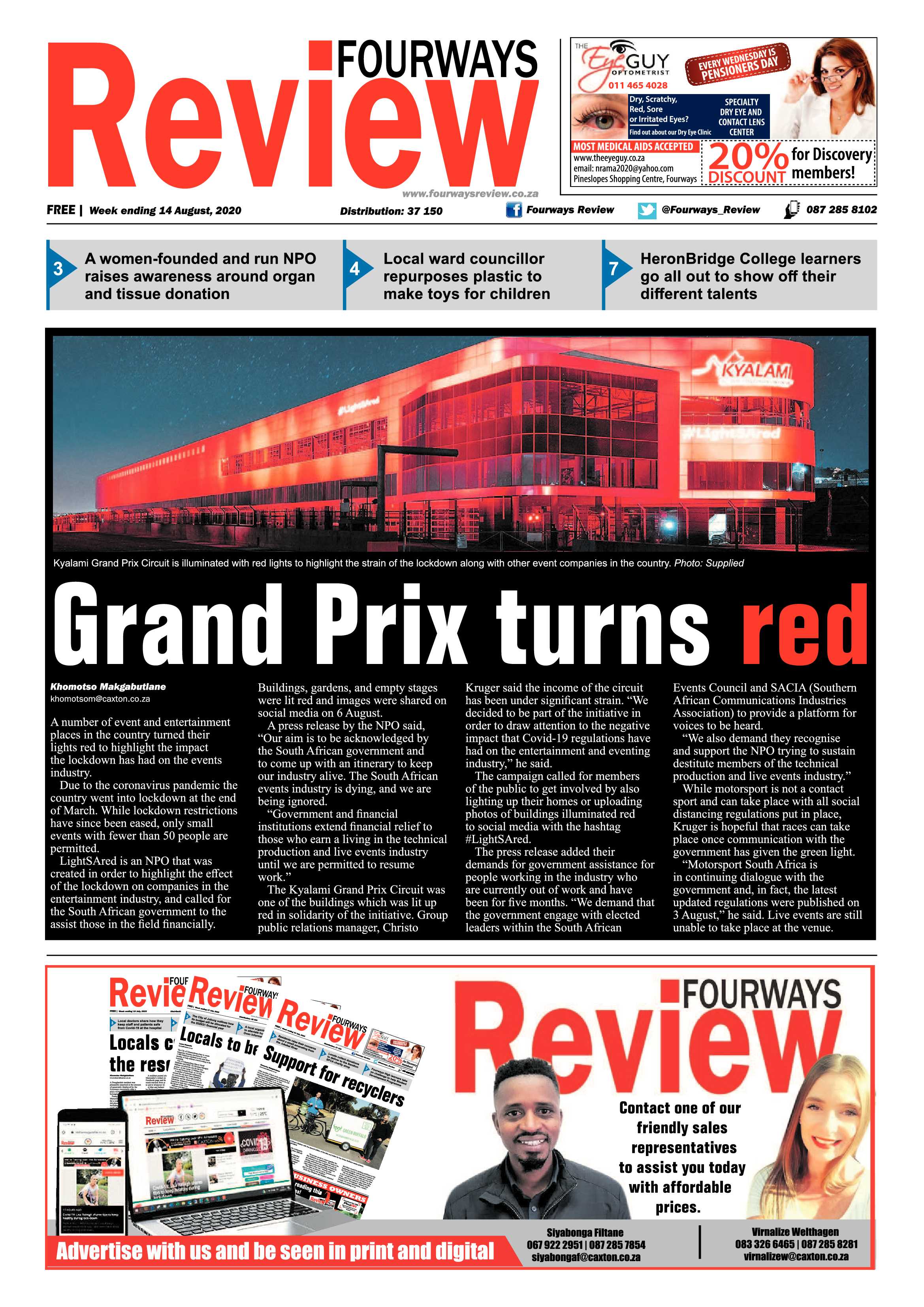 Fourways Review 14 August 2020 page 1