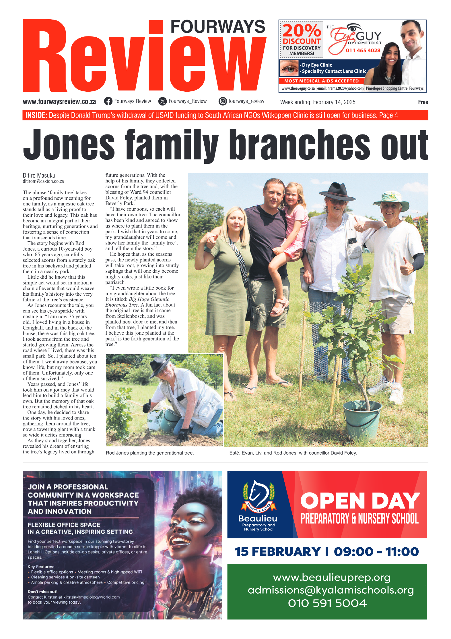 Fourways Review 14 February 2025 page 1