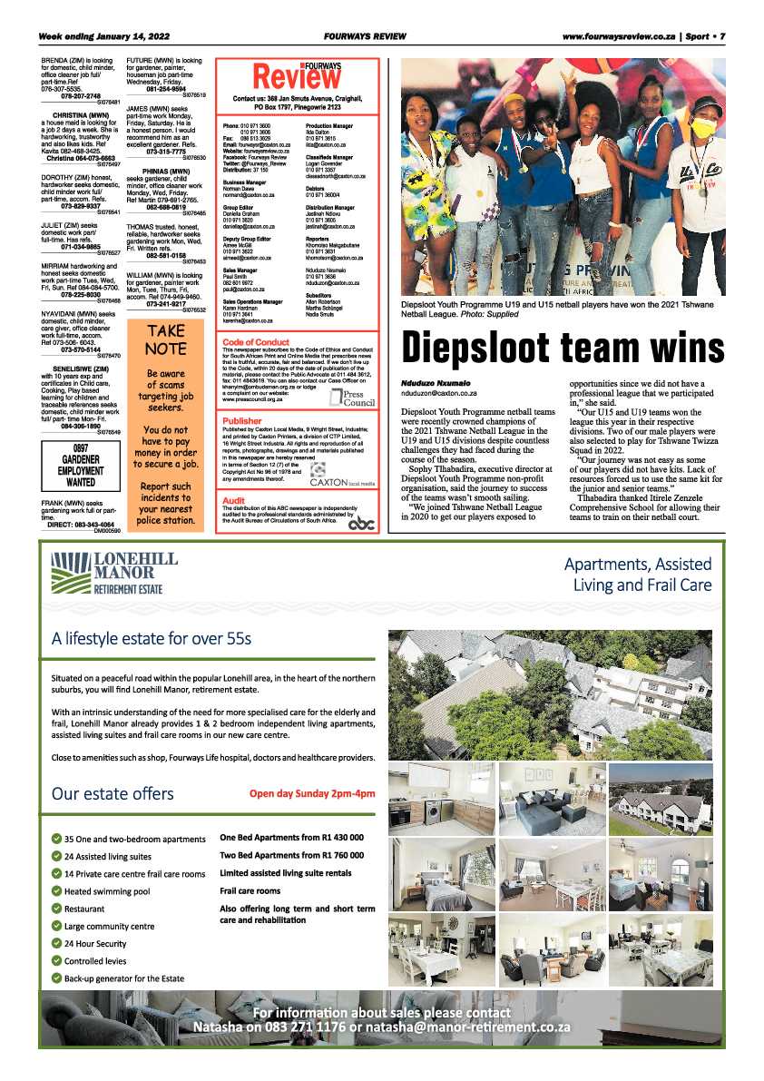 Fourways Review 14 January 2022 page 7