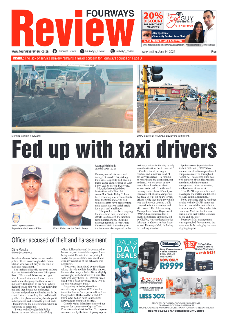 Fourways Review 14 June 2024 page 1
